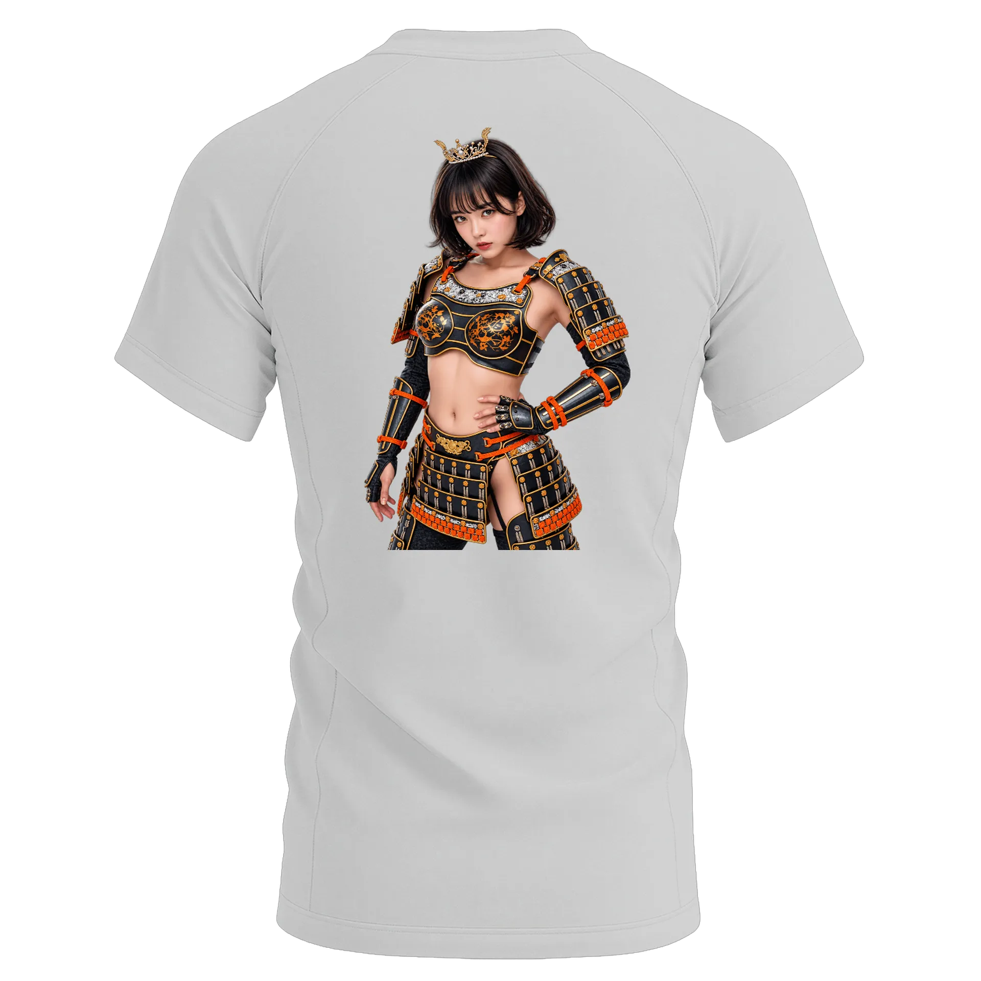 Camiseta Dry Fit Guerreira de Armadura Samurai Realista - Imagem 2