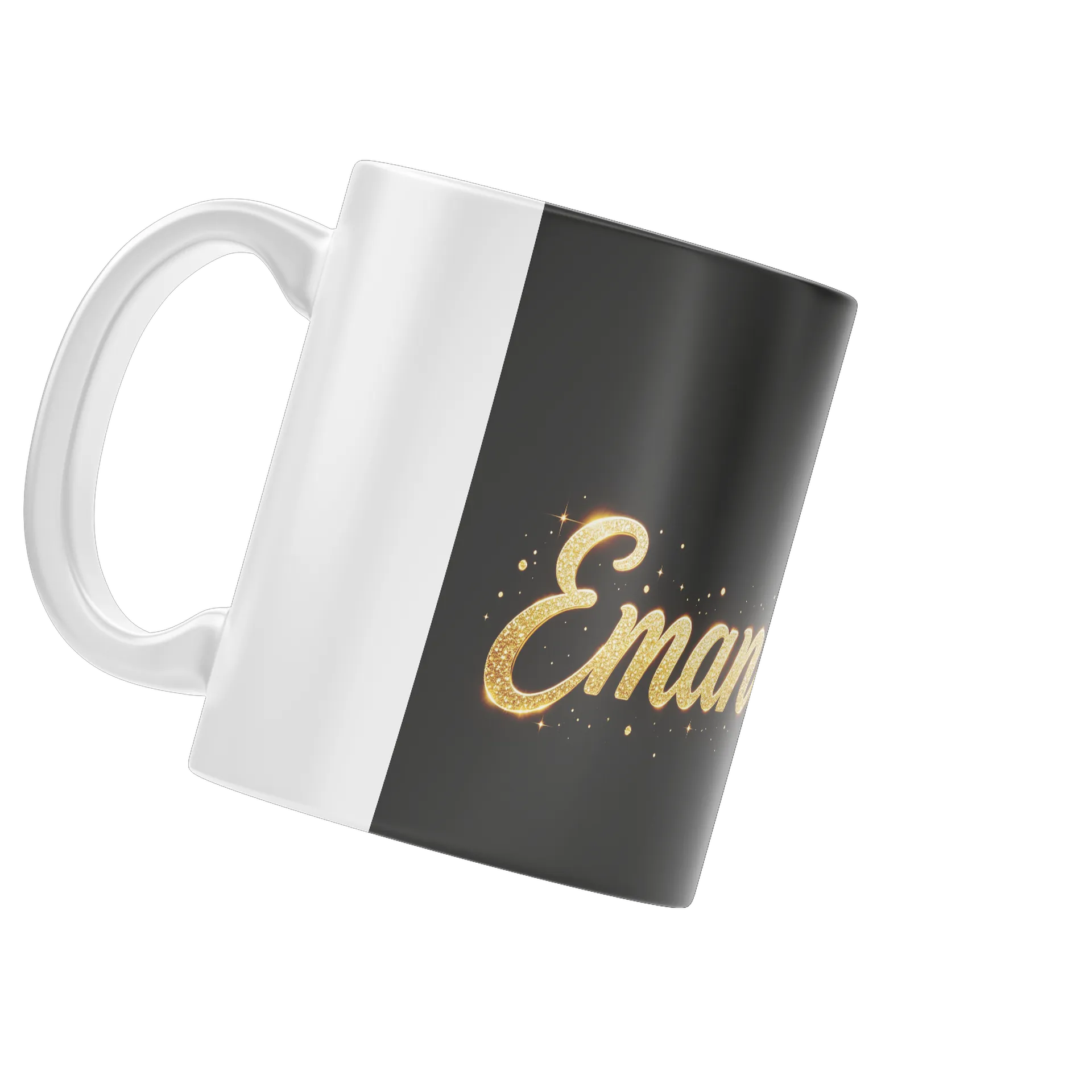 Caneca Glitter Emamel Nome Em Aço 325ml - Imagem 3