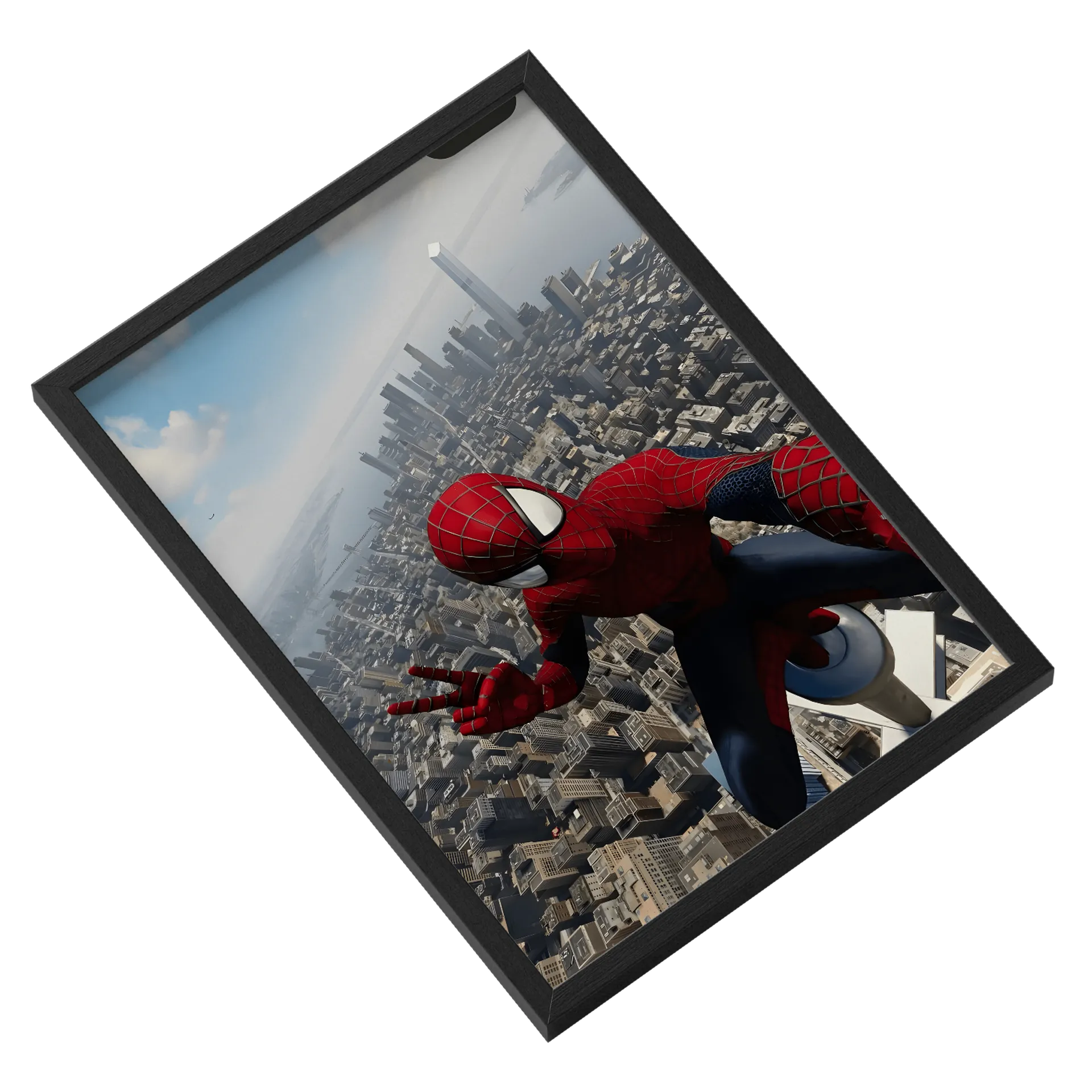 Quadro Homem Aranha com Vidro e MDF - Imagem 2