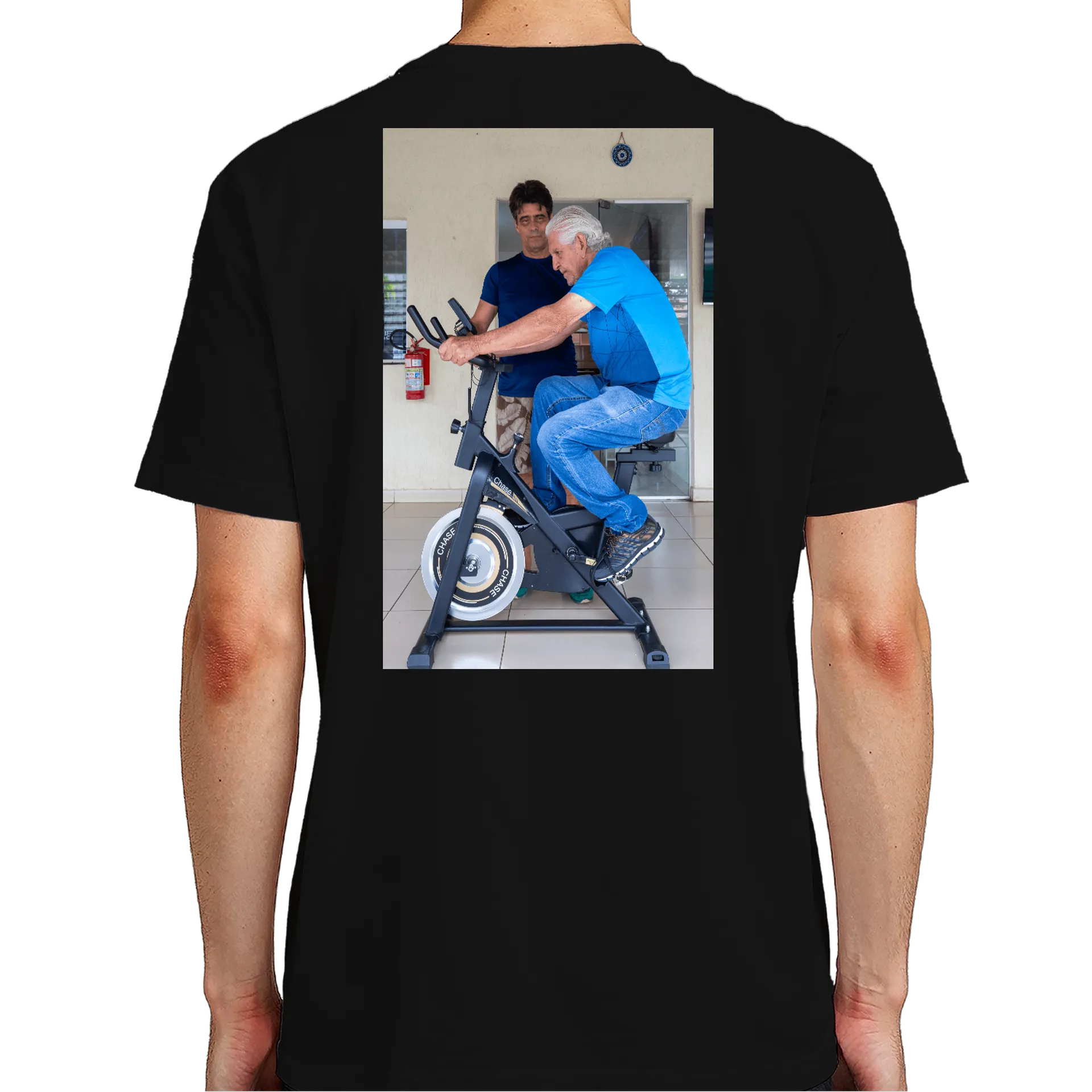 Camiseta Estampa Streamer Neon Cartoon Preto 100% Algodão de Shiatsu personalizados — imagem 6 de 6