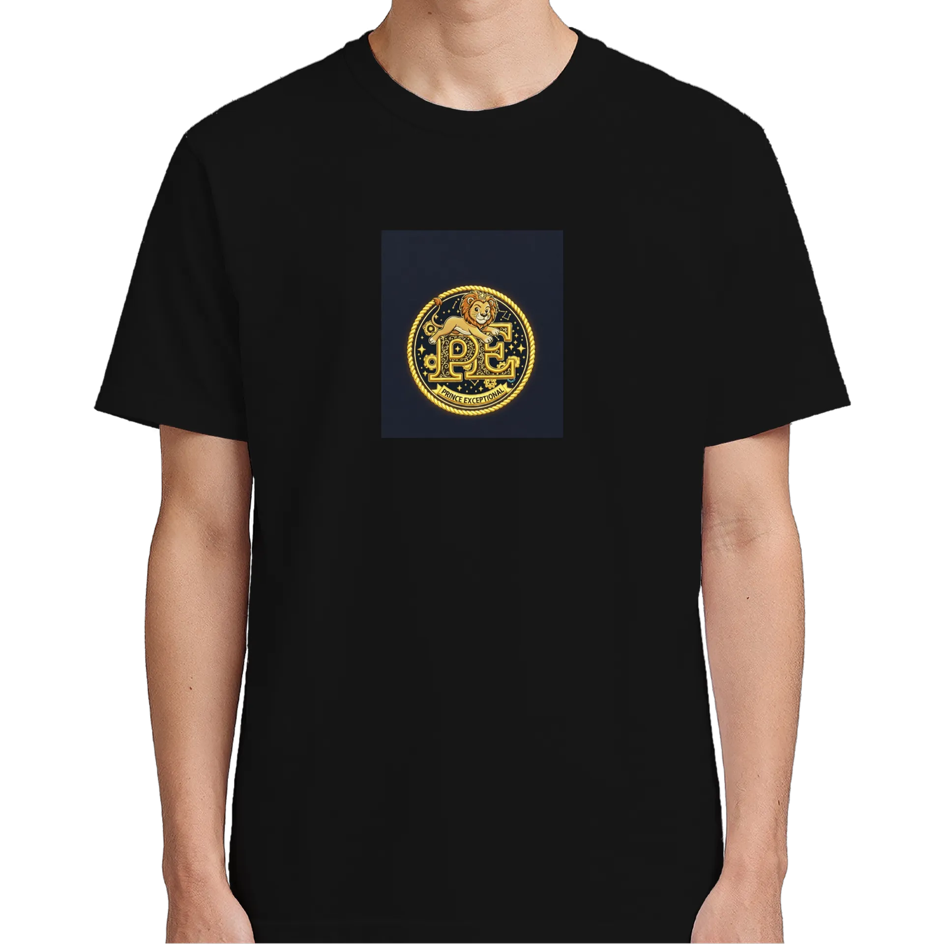 Camiseta Leão Coroado Logotipo Dourado 100% Algodão de SouzashopOnline — imagem 2 de 6