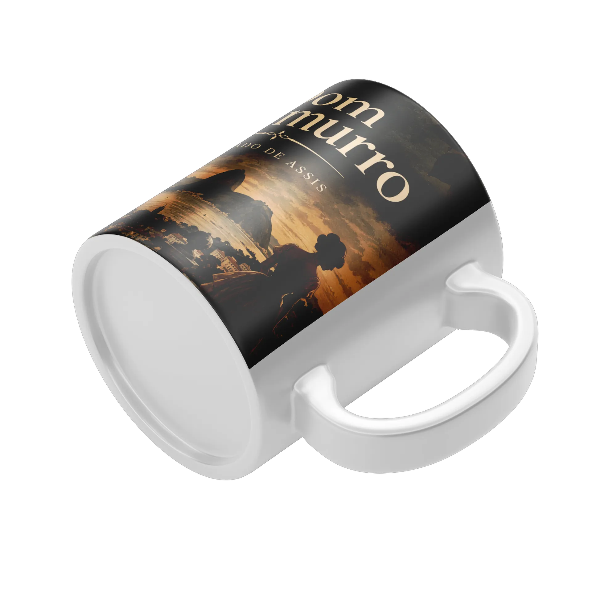 Caneca Dom Casmurro Machado de Assis Ilustrada 325ml - Imagem 4