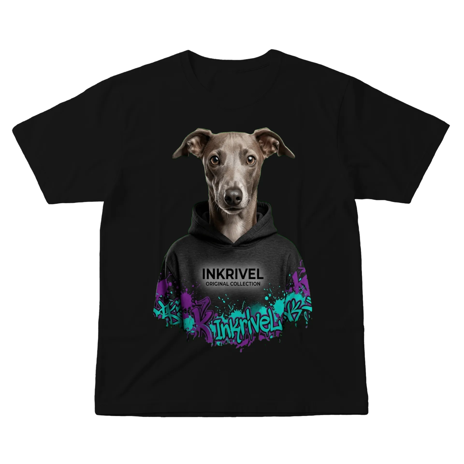 Camiseta Galgo Streetwear Inkrivel – Moda Urbana Dog Lover  - Imagem 1