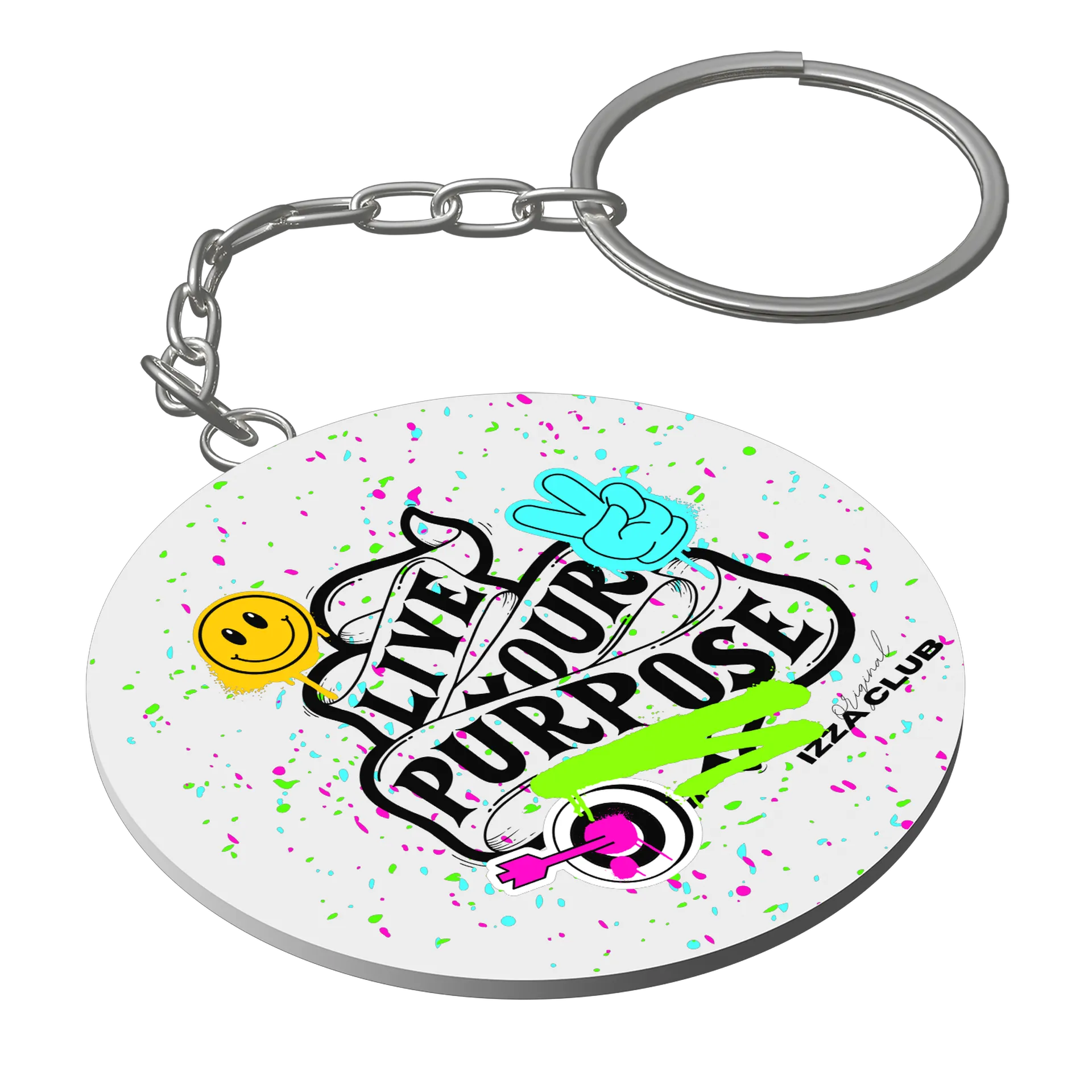 Chaveiro Live Your Purpose de Izza Club