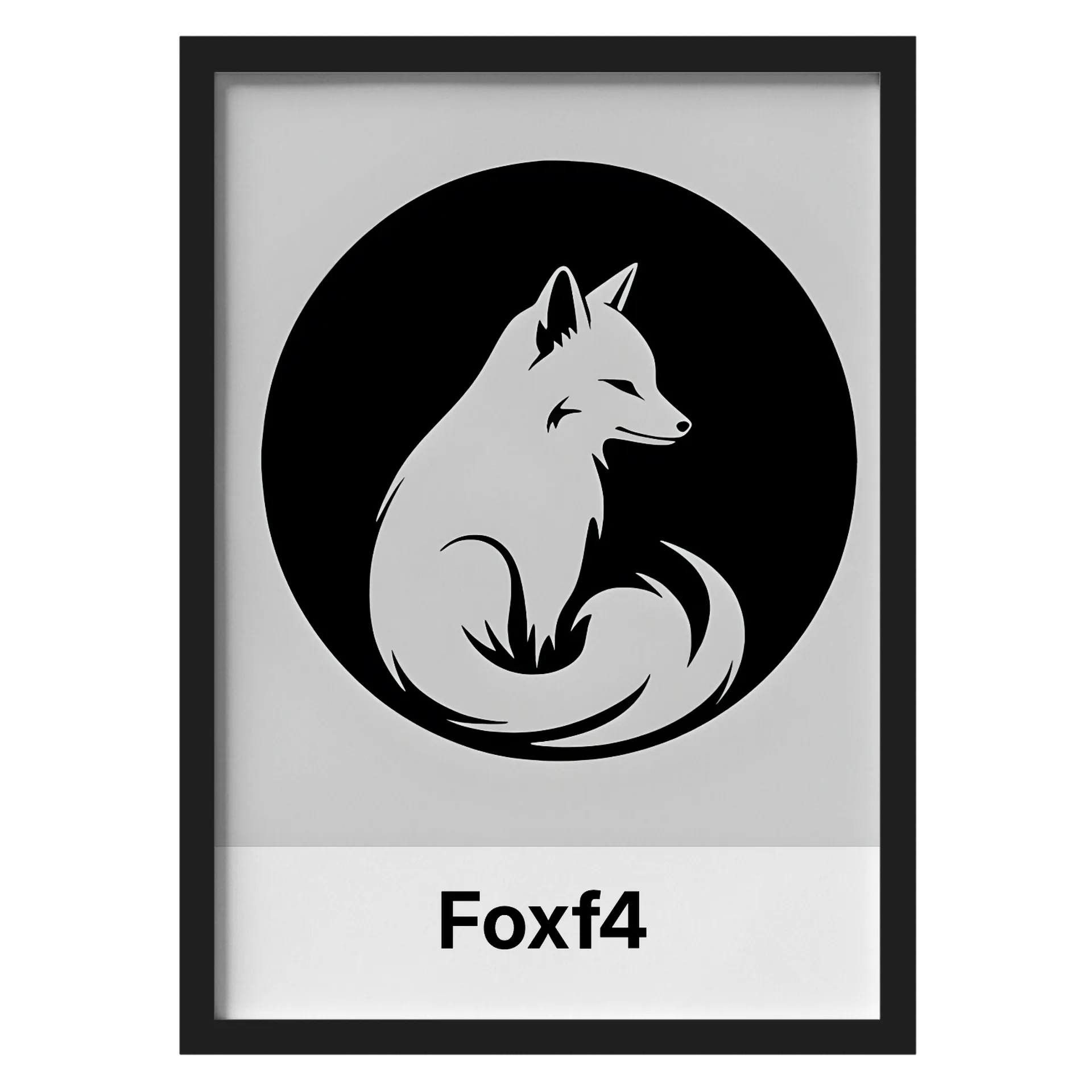 Quadro A3 personalizado Com Vidro de Foxf4 — imagem 1 de 3