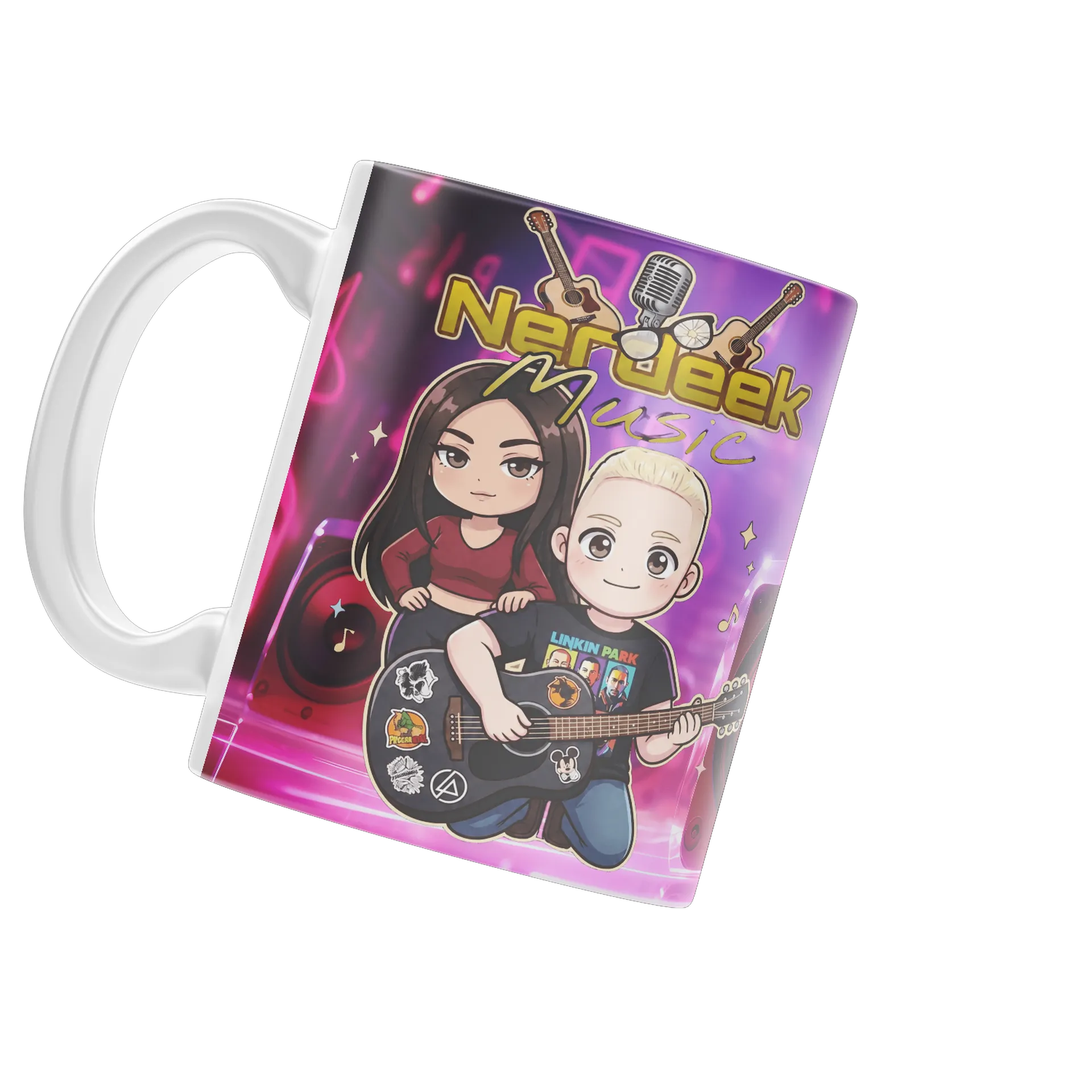 Caneca Nerdeek 3 Banda Rock 325ml - Imagem 4