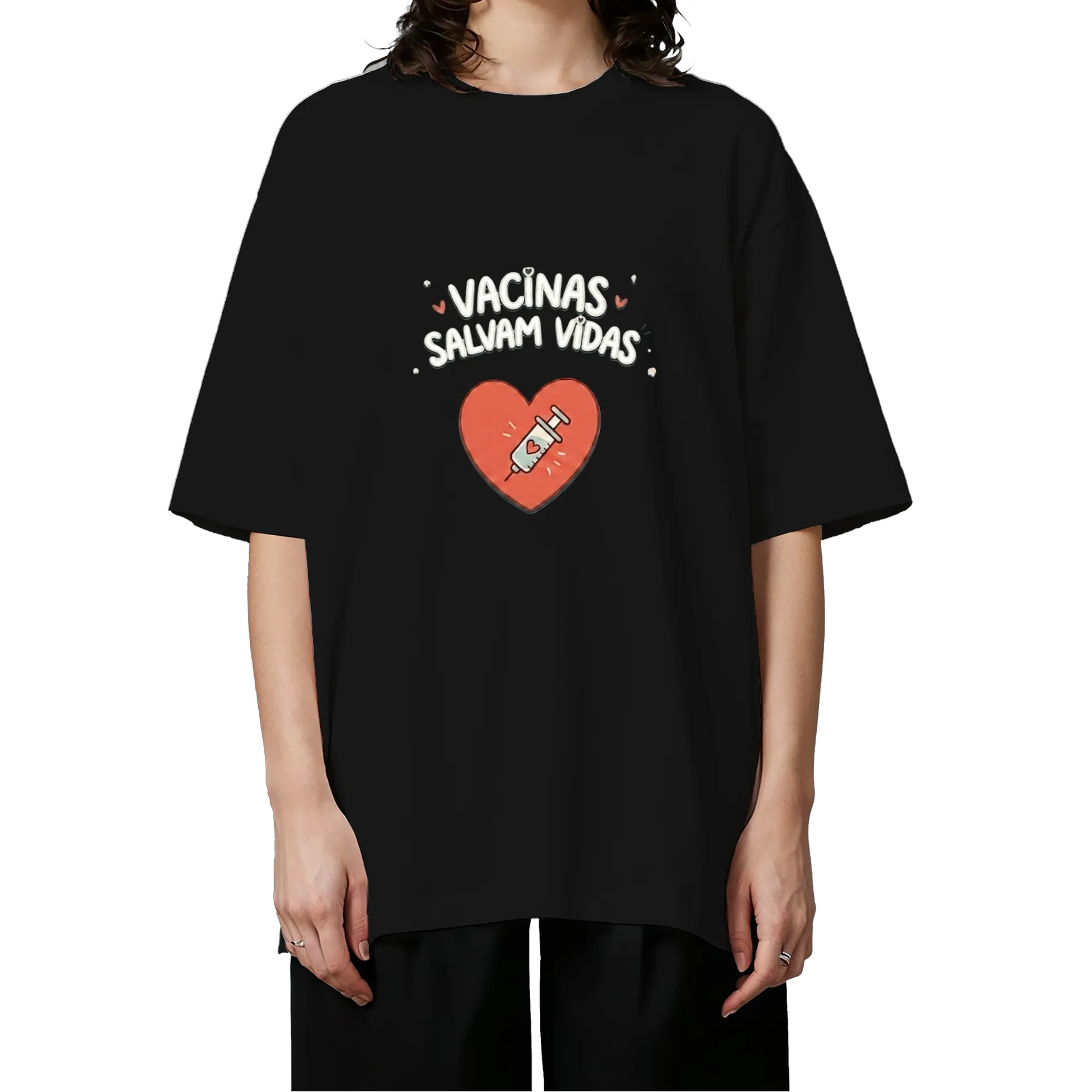 Camiseta Oversized vacina - Imagem 3