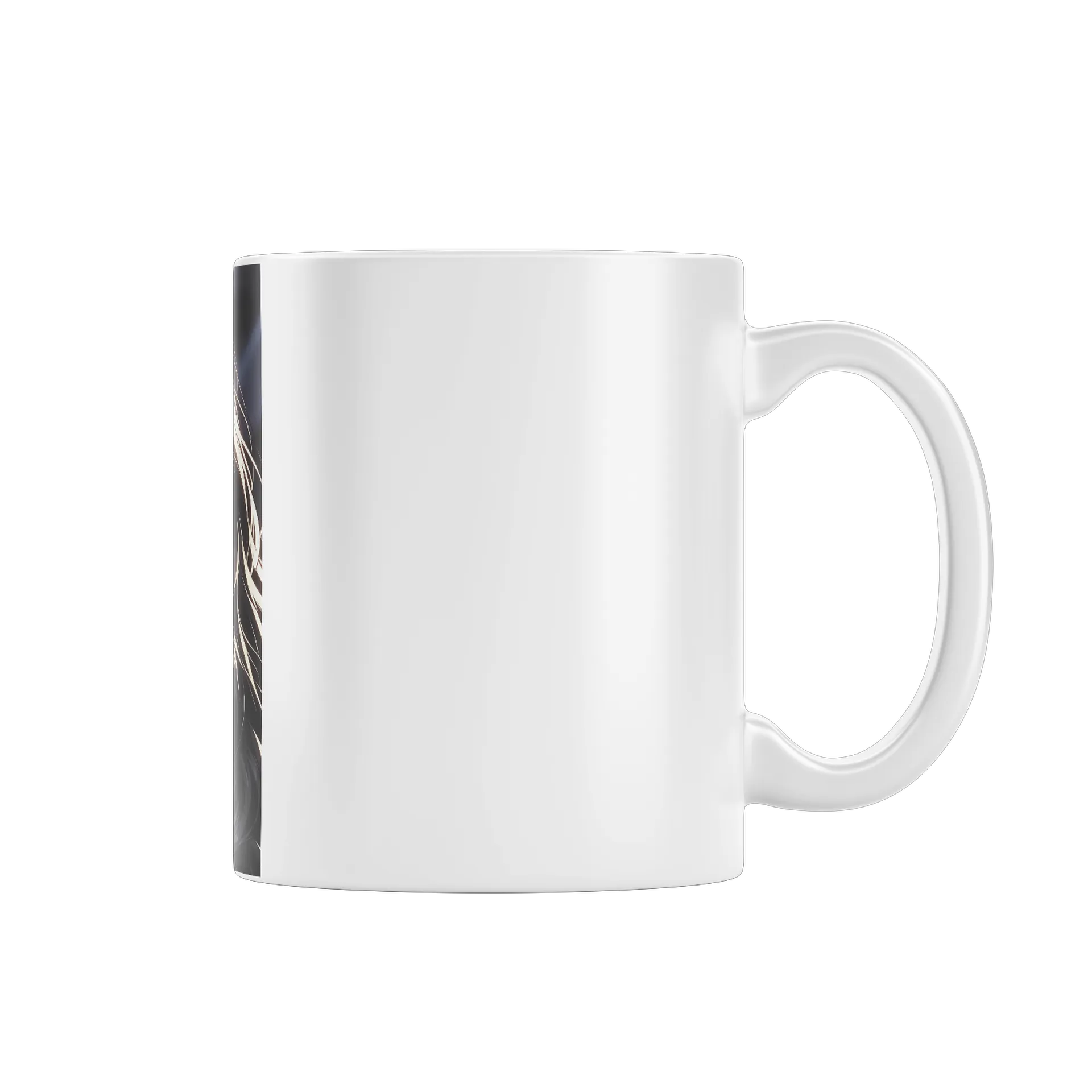 Caneca Porcelana Estampa Mulher Anime 325ml - Imagem 1