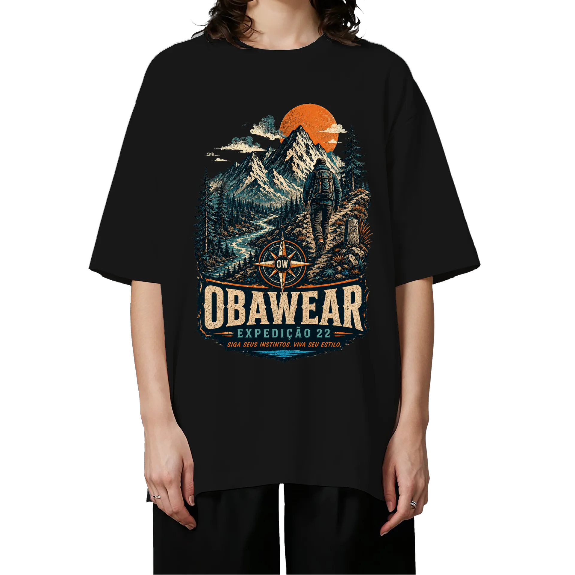 Camiseta Oversized OBAWEAR Expedição  - Imagem 3