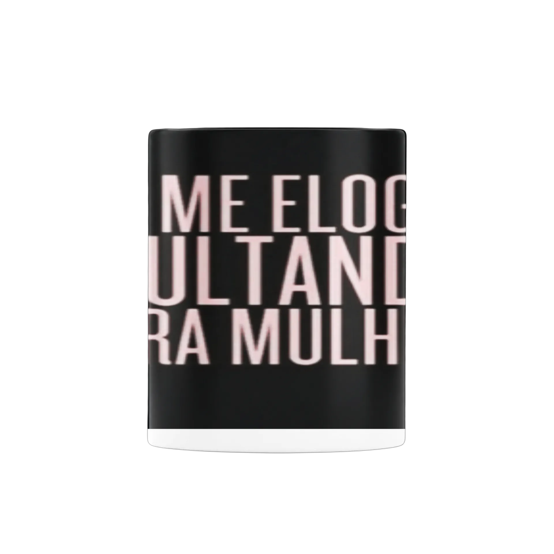 Caneca Frase Tipográfica Não Me Elogie 325ml de Garagem ruiva — imagem 2 de 4