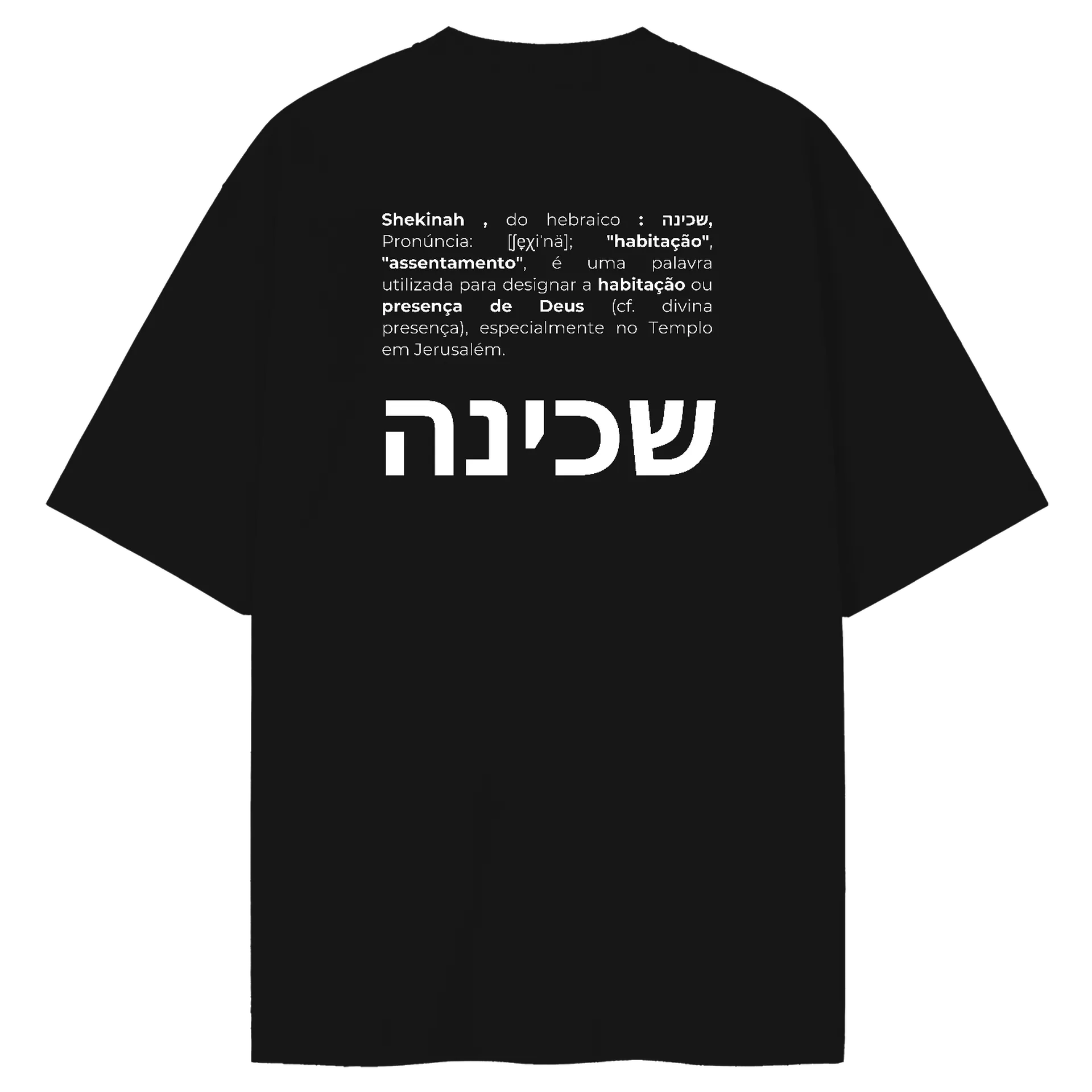 Camiseta SKN Hebraico Oversized Black/White - Imagem 2