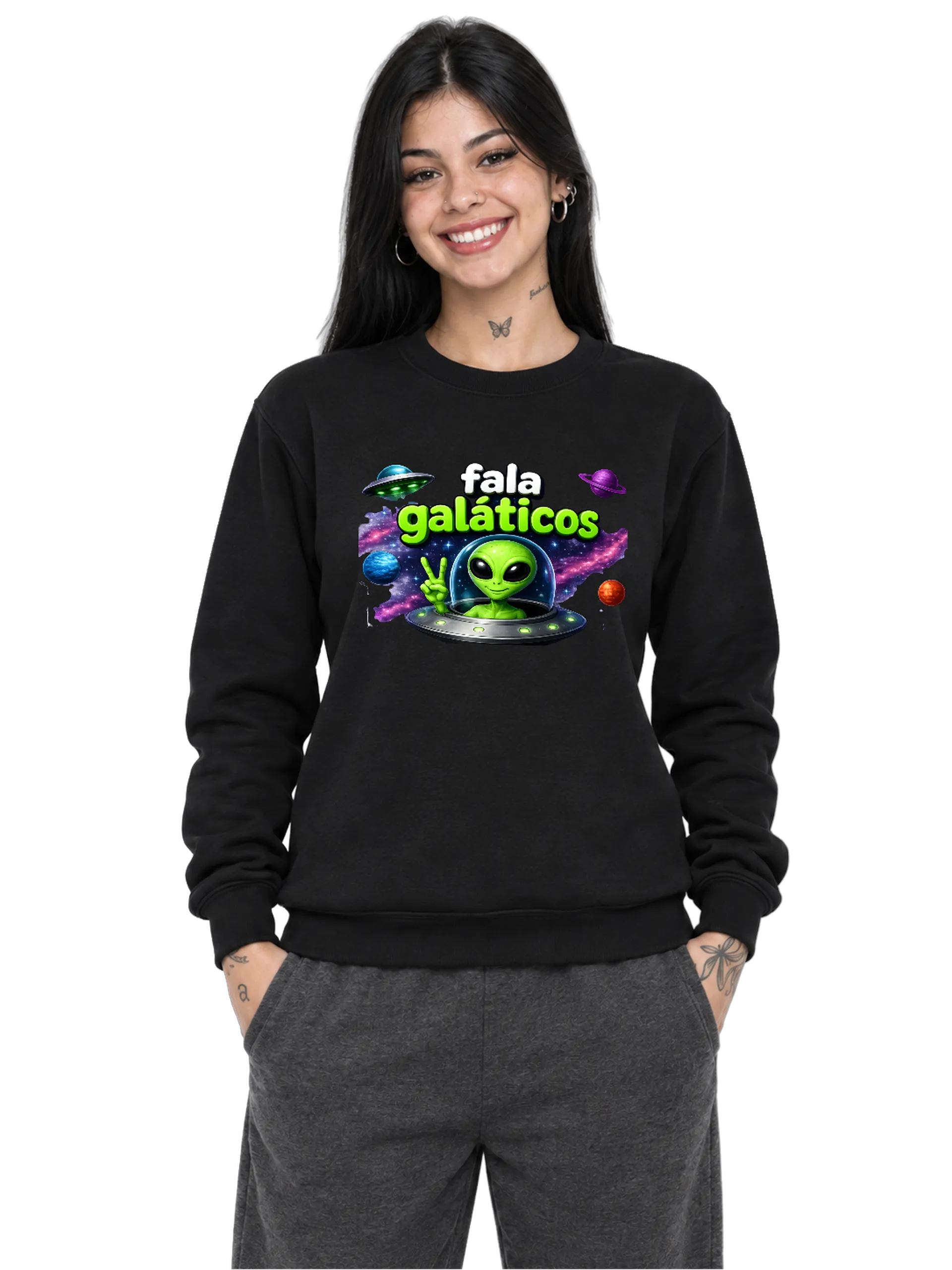 Moletom Fala Galácticos - Imagem 1