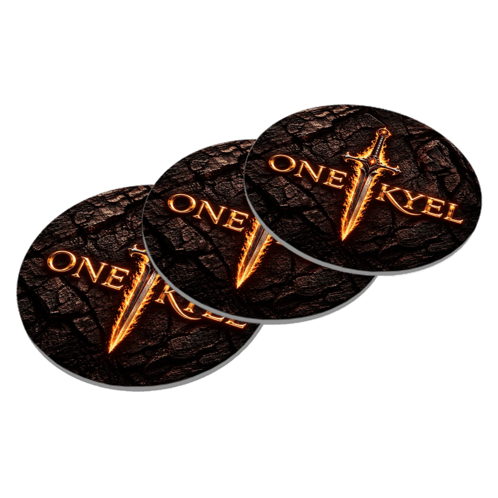 Porta-copo Logotipo One Kyel MDF 10x10cm de One Kyel