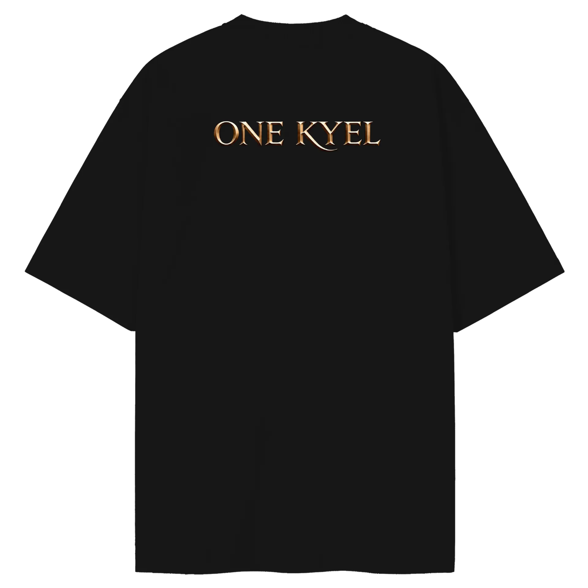 Camiseta Oversized Logotipo One Kyel 100% Algodão Preto de One Kyel