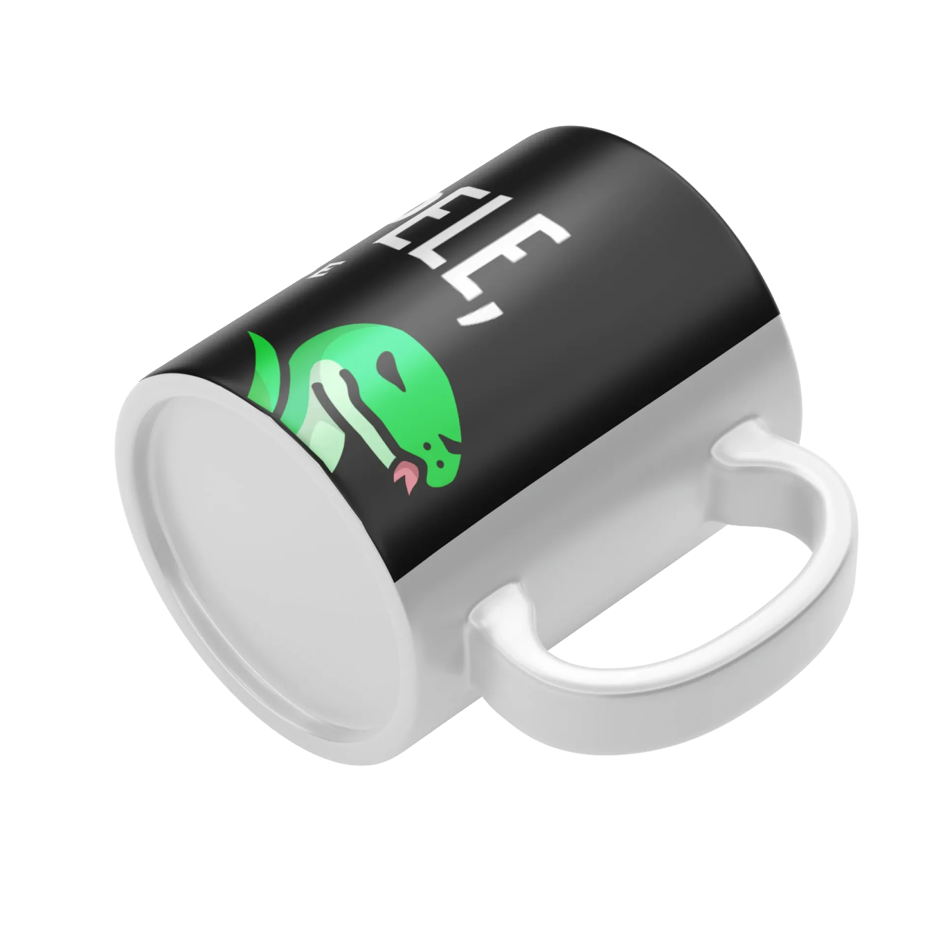 Caneca de alta qualidade , víbora em frase motivacional. - Imagem 4