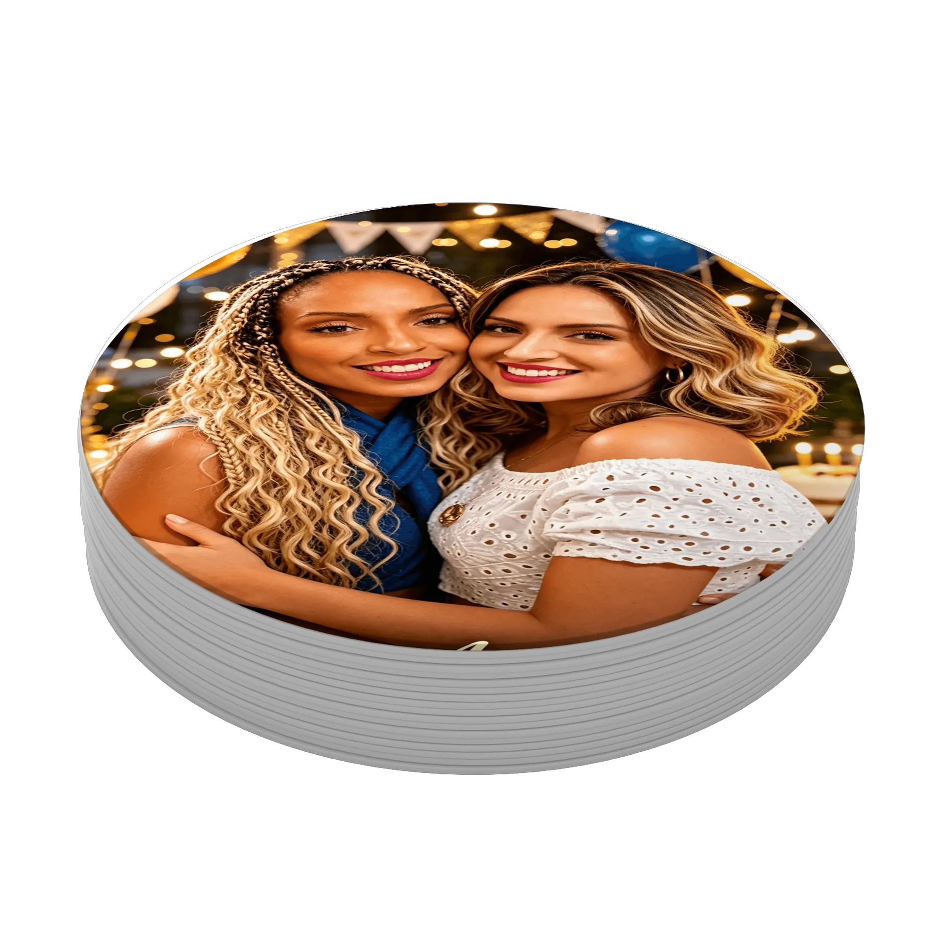 Porta-copo MDF Estampa Amigas Felizes 100% MDF - Imagem 3