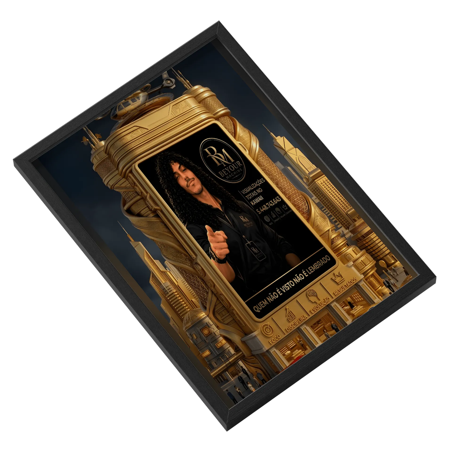 Quadro A3 personalizado Com Vidro - Imagem 2