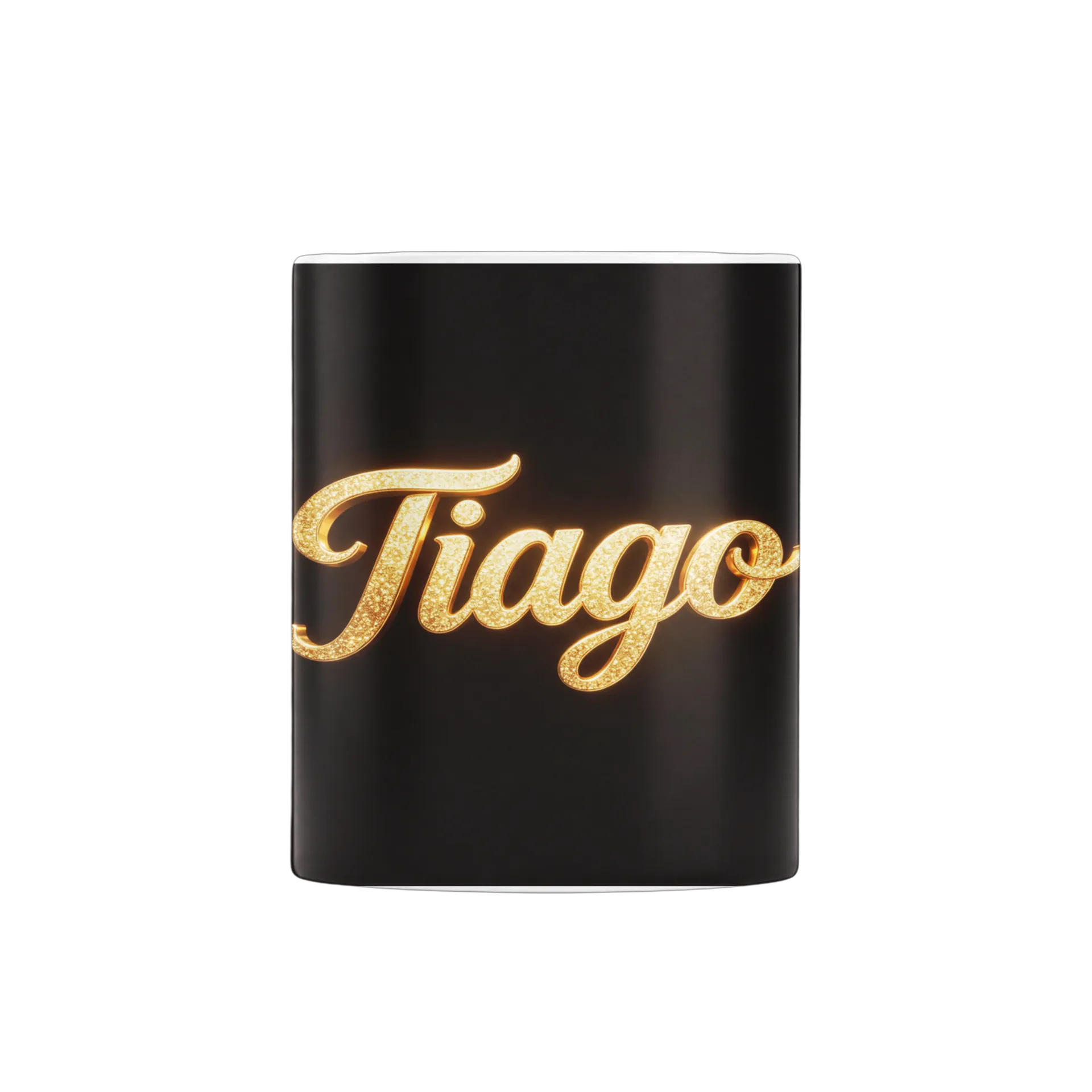 Caneca Diamante Marco Glitter Ouro 325ml - Imagem 1