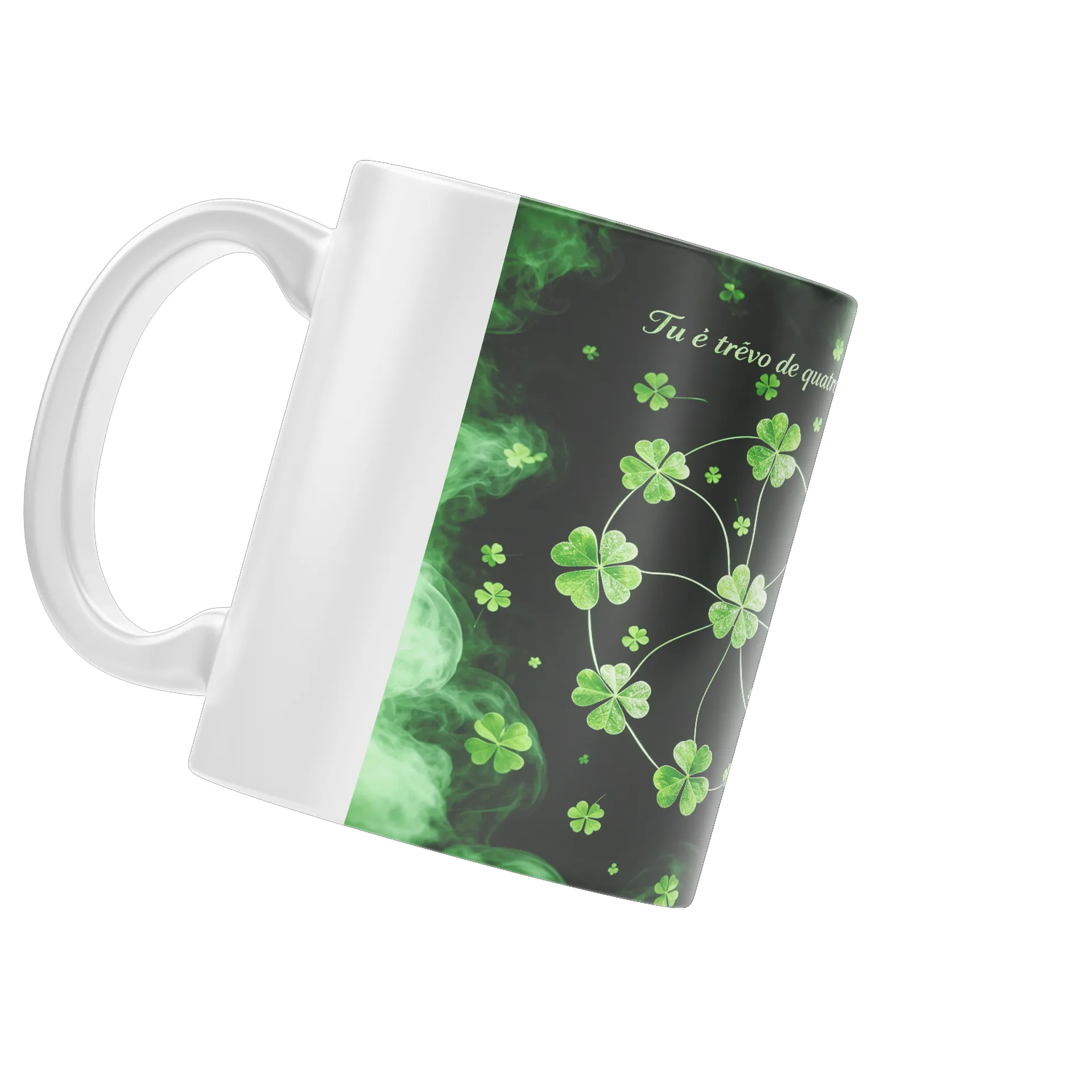 Caneca Estampa Trevo Verde 325ml - Imagem 4
