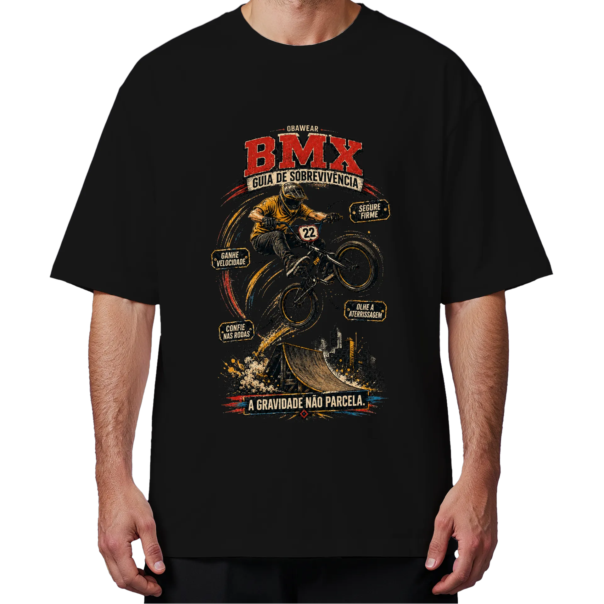 Camiseta Oversized OBAWEAR BMX - Imagem 3