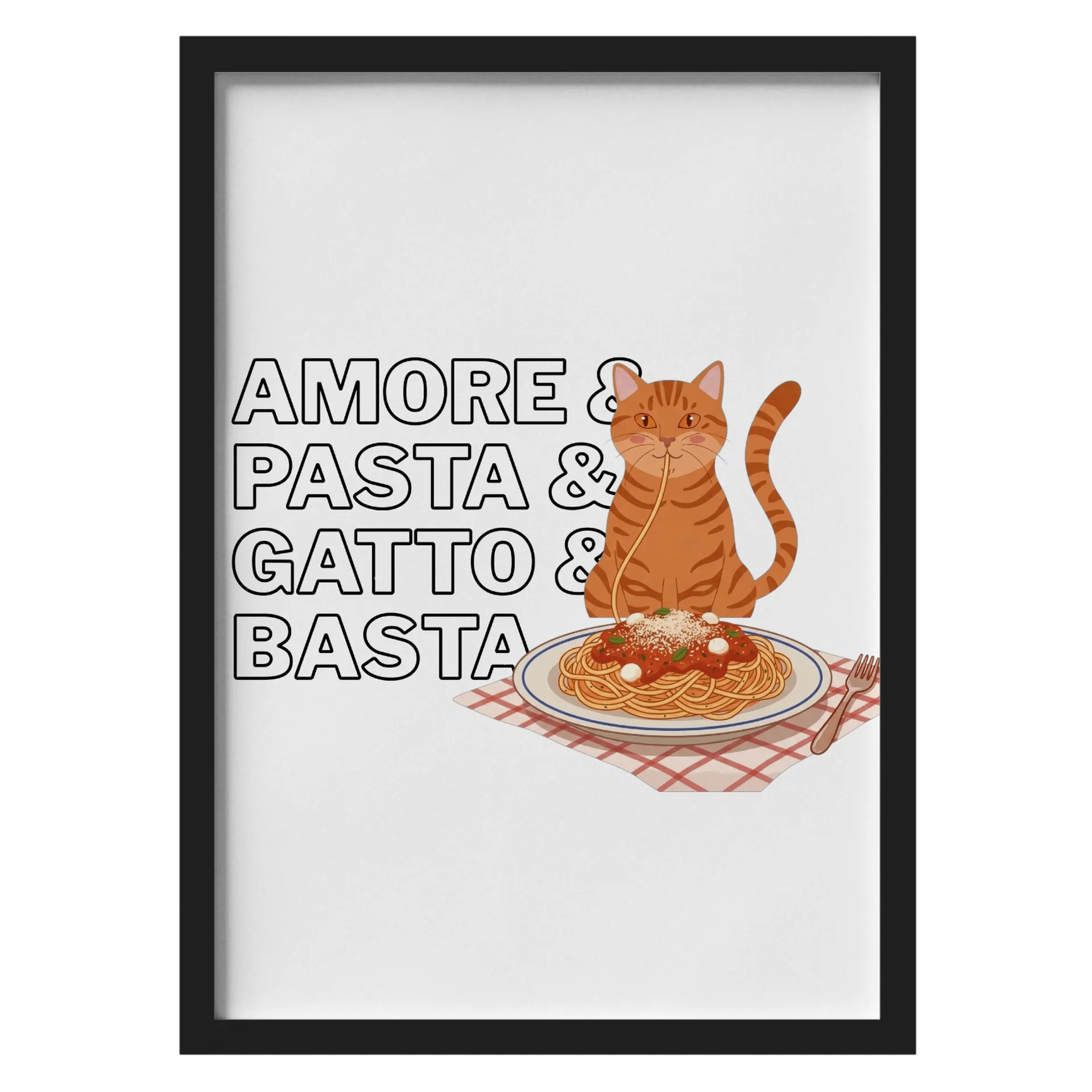 Quadro A3 Amore Pasta - Imagem 1