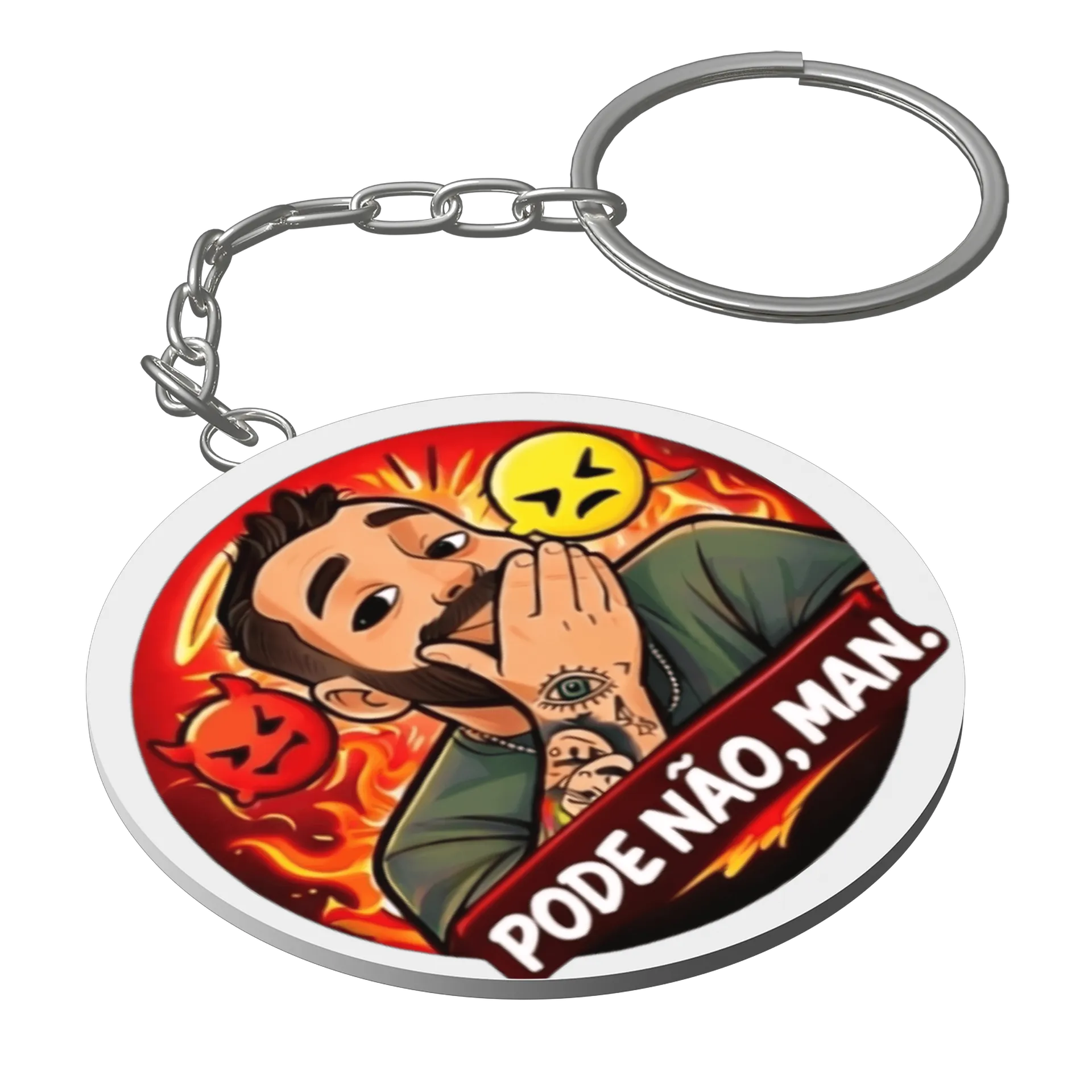 Chaveiro PODE NÃO VERMELHO  - Imagem 1