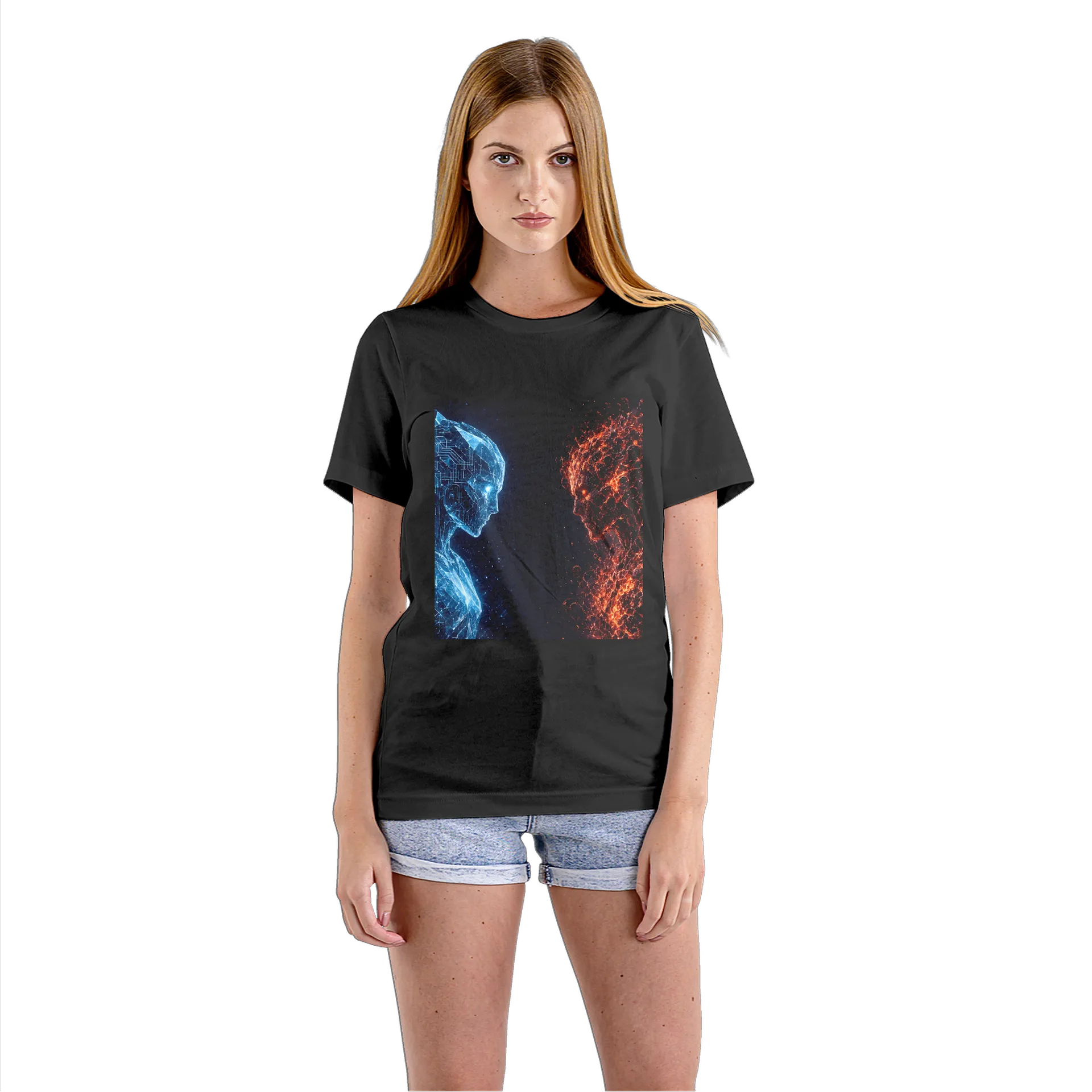 Camiseta Babylook Neural Pulse Co. - Dualidade - Imagem 3