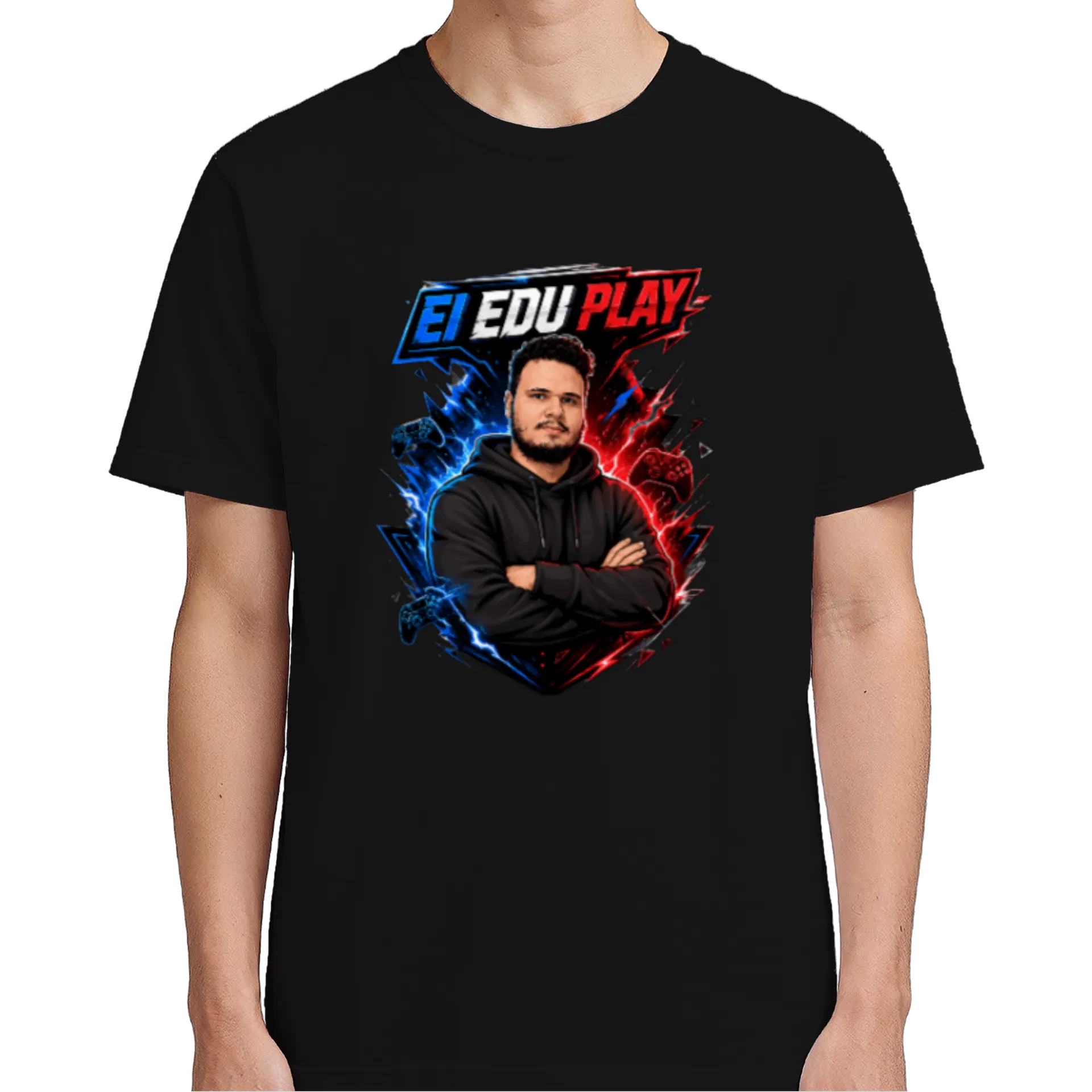 Camiseta Estampa Gamer Edu Play 100% Algodão - Imagem 5