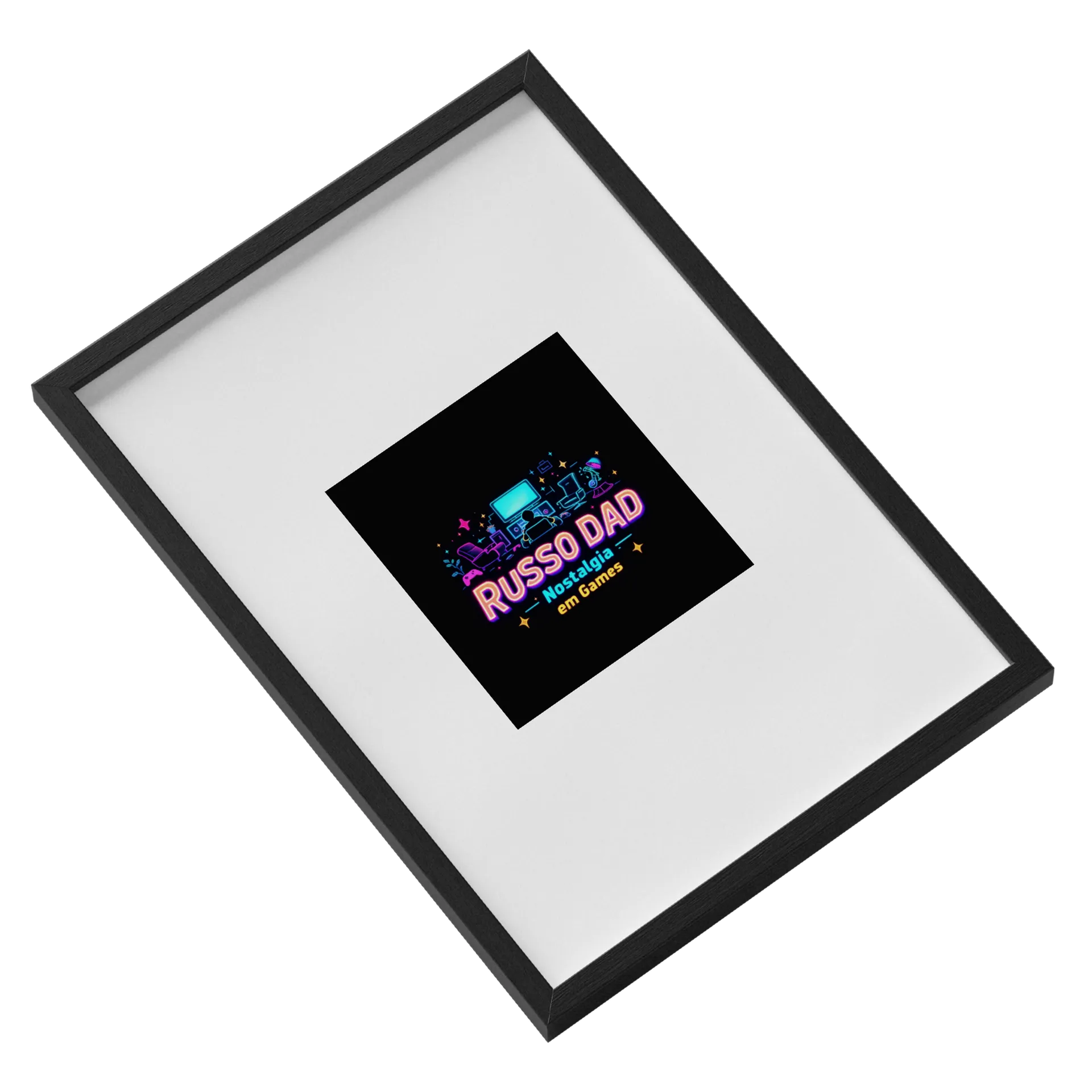 Quadro Nostalgia em Games A3 com Vidro MDF e Vidro - Imagem 2