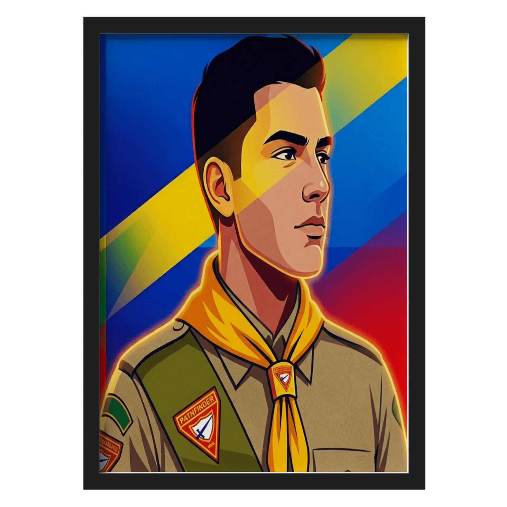 Quadro Desbravador A3 personalizado  - Imagem 1