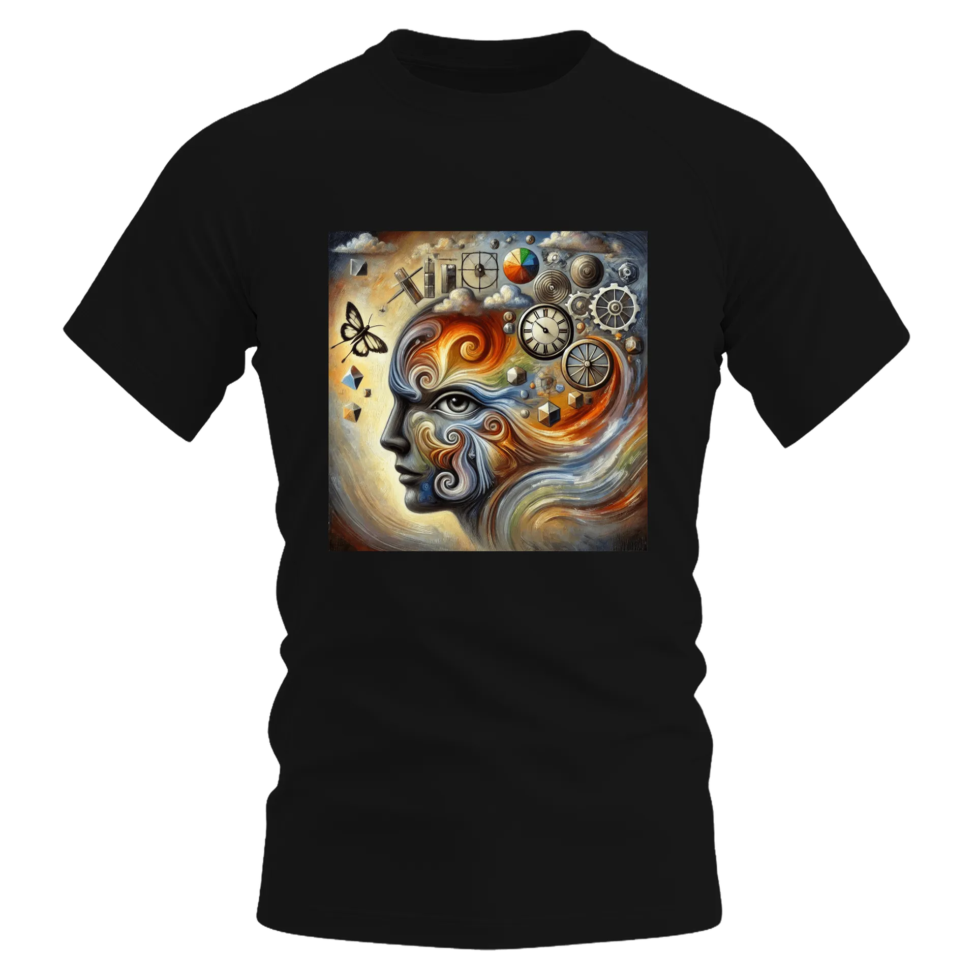 Camiseta Dry Fit Arte Abstrata Colorida 100% Polyester - Imagem 1