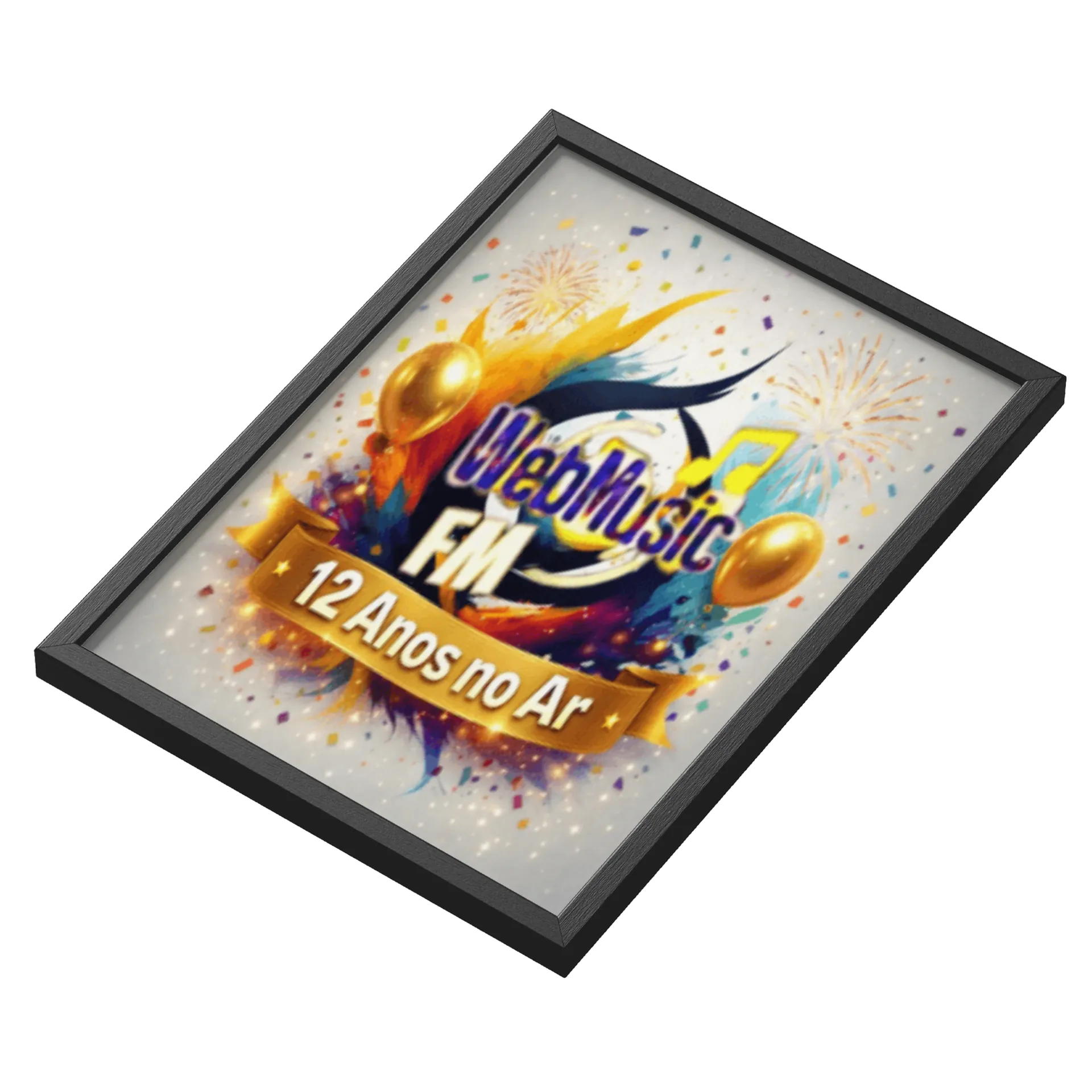 Quadro A3 personalizado webmusic 12 anos - Imagem 3