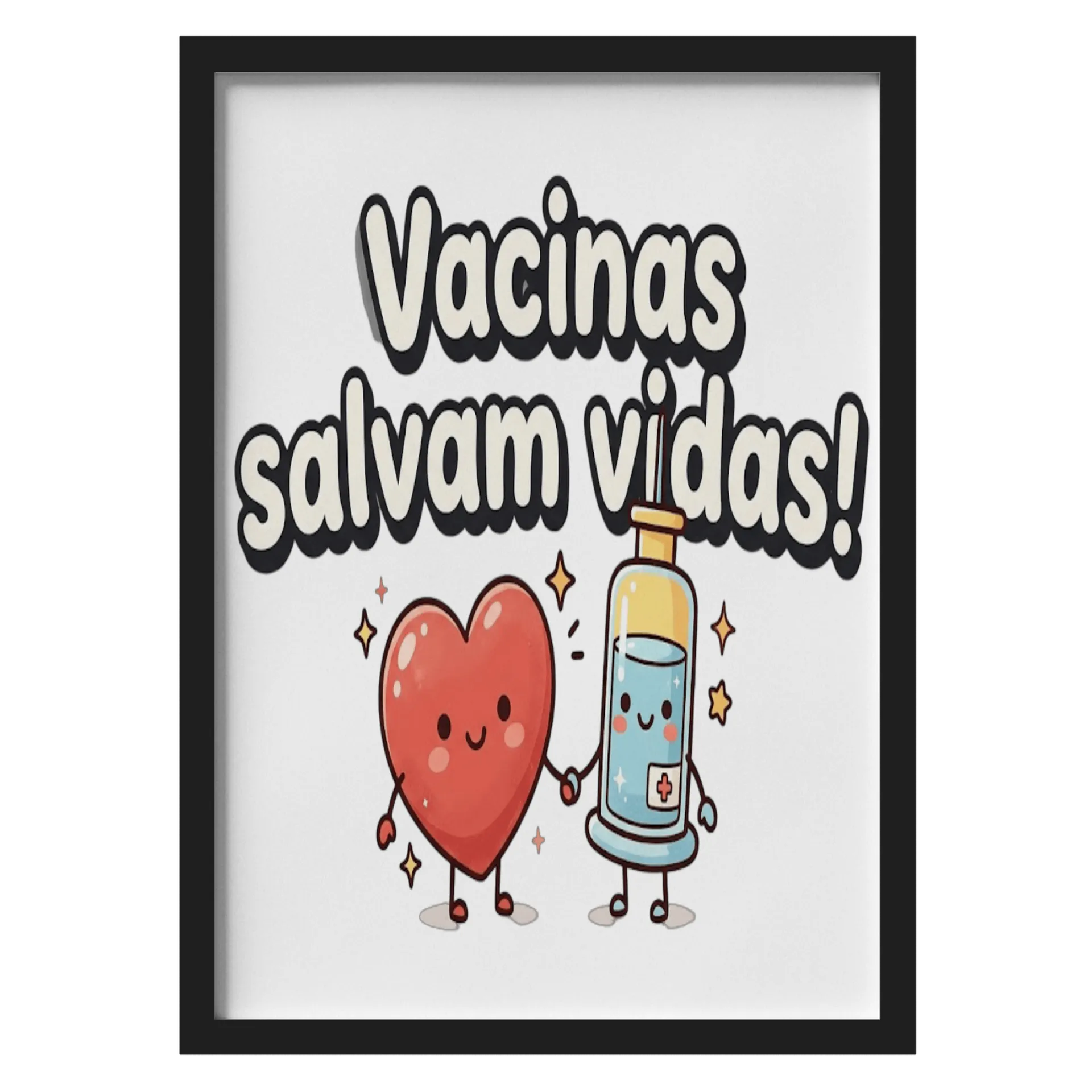 Quadro A3 personalizado vacina - Imagem 1