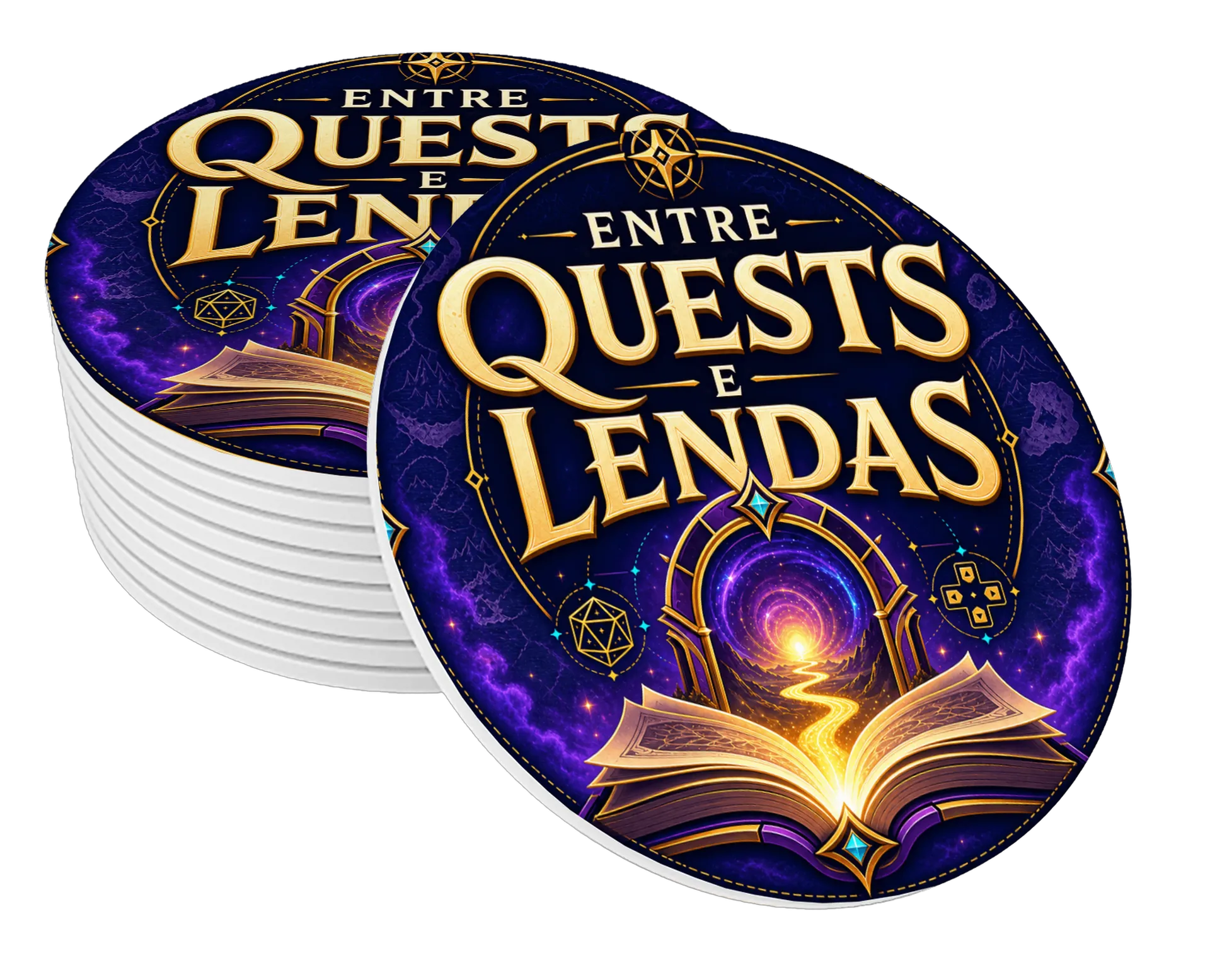 Porta-Copos Entre Quests e Lendas – Edição Oficial de entrequestselendas — imagem 1 de 3