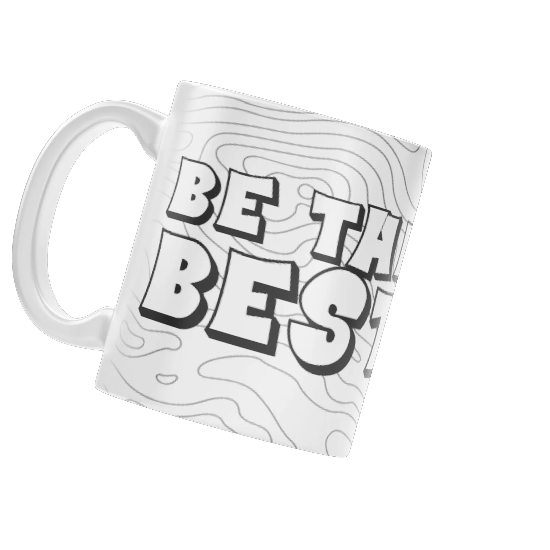 Caneca Branca Be the Best 325ml de Andr3zito — imagem 3 de 4