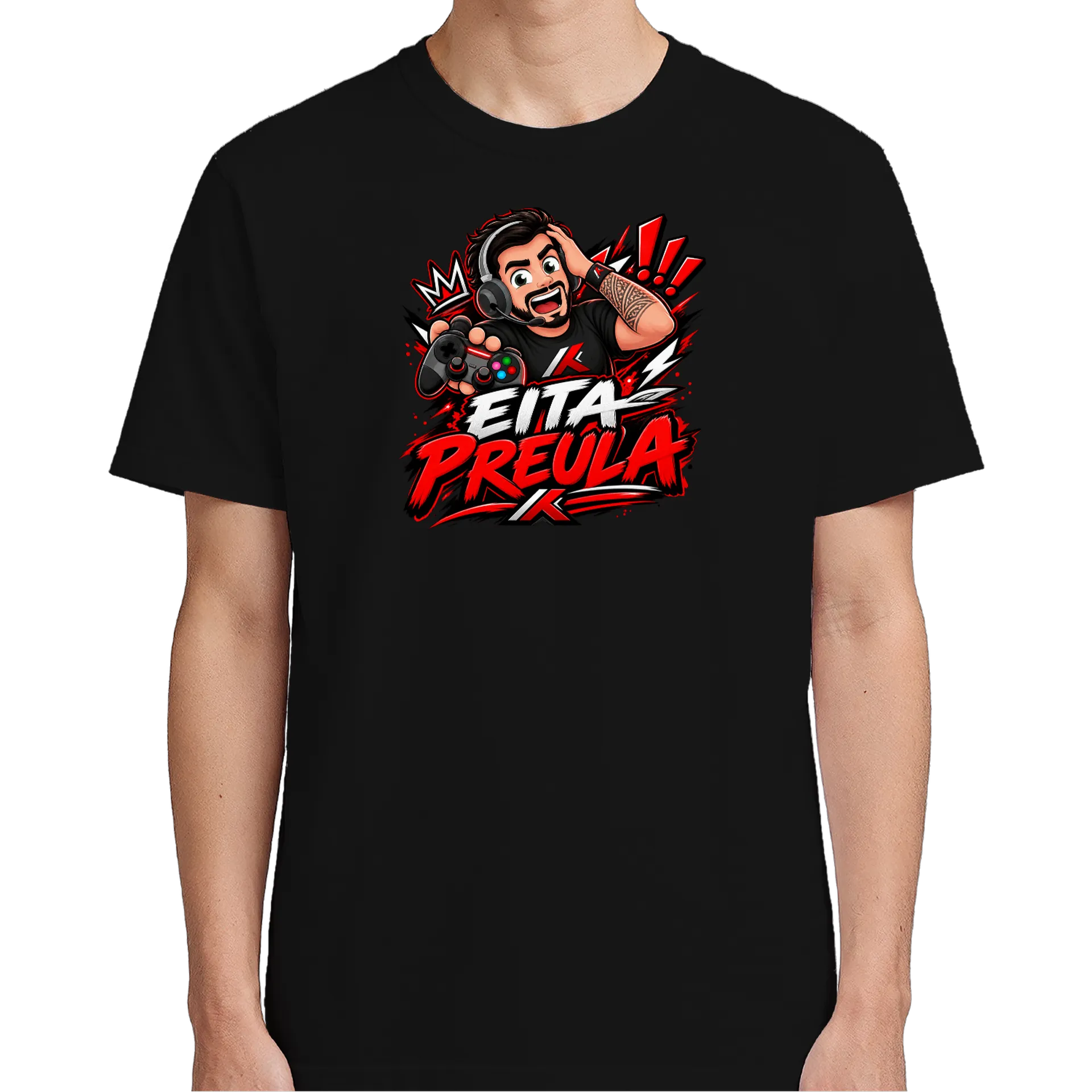 Camiseta Eita Preula Preto 100% Algodão - Imagem 5