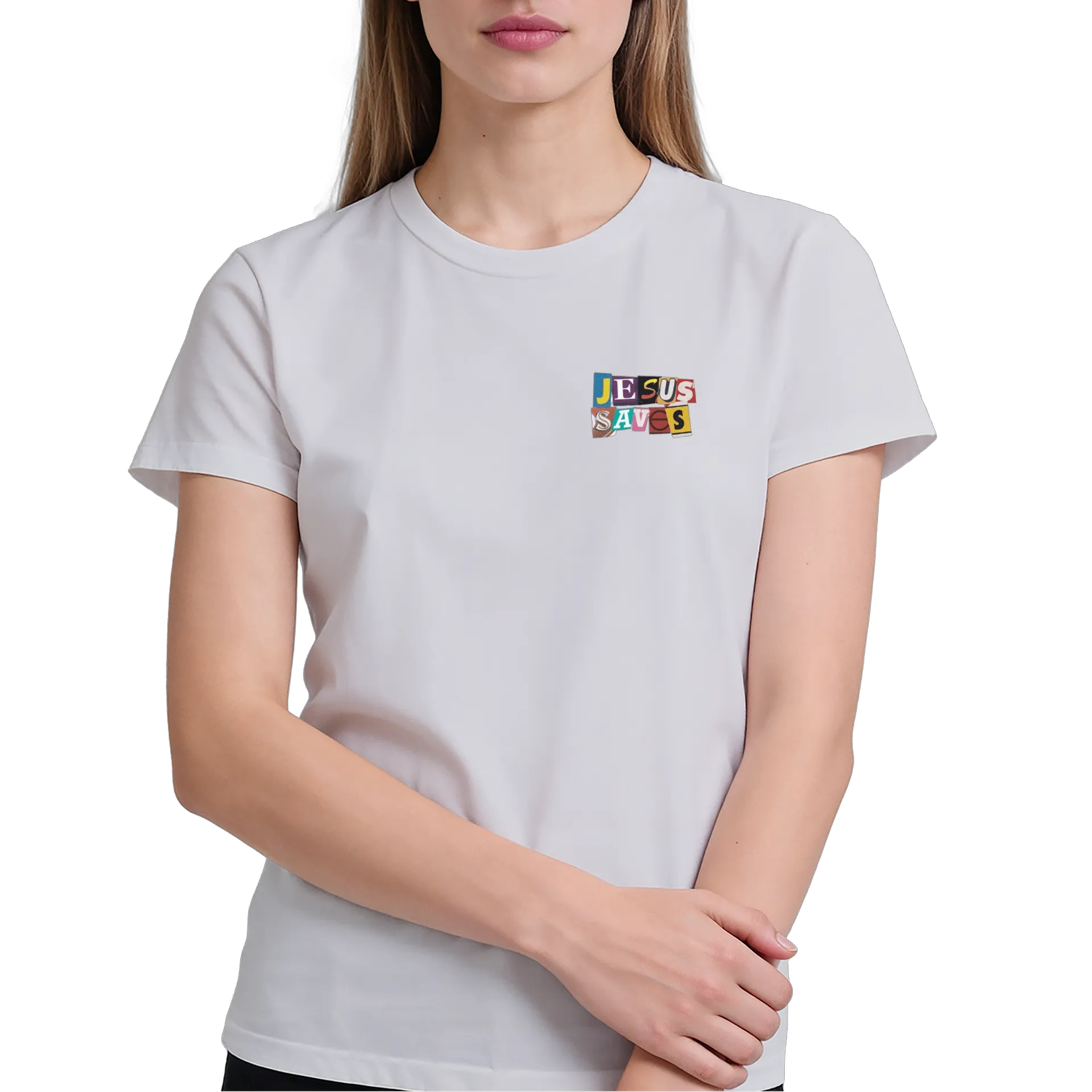 Camiseta Estampa Jesus Saves 100% Algodão de Teologia Entusiasta — imagem 3 de 6