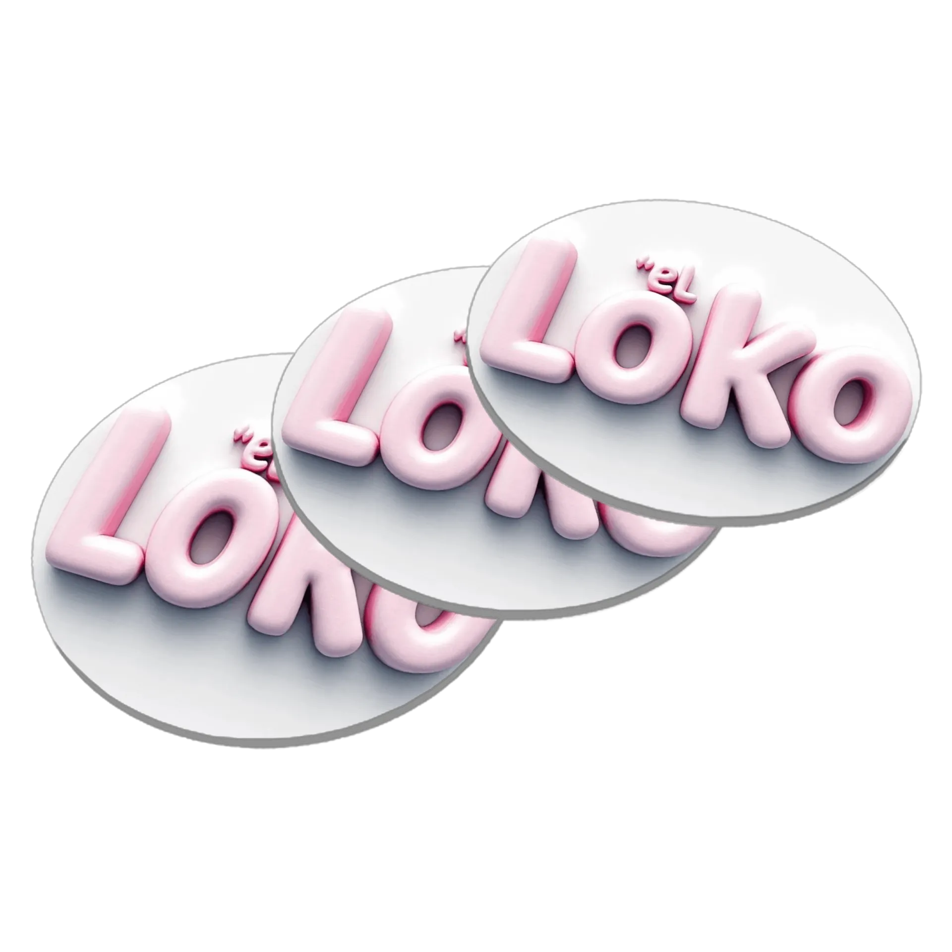 Porta-copo Estampa Letra Loka MDF - Imagem 2