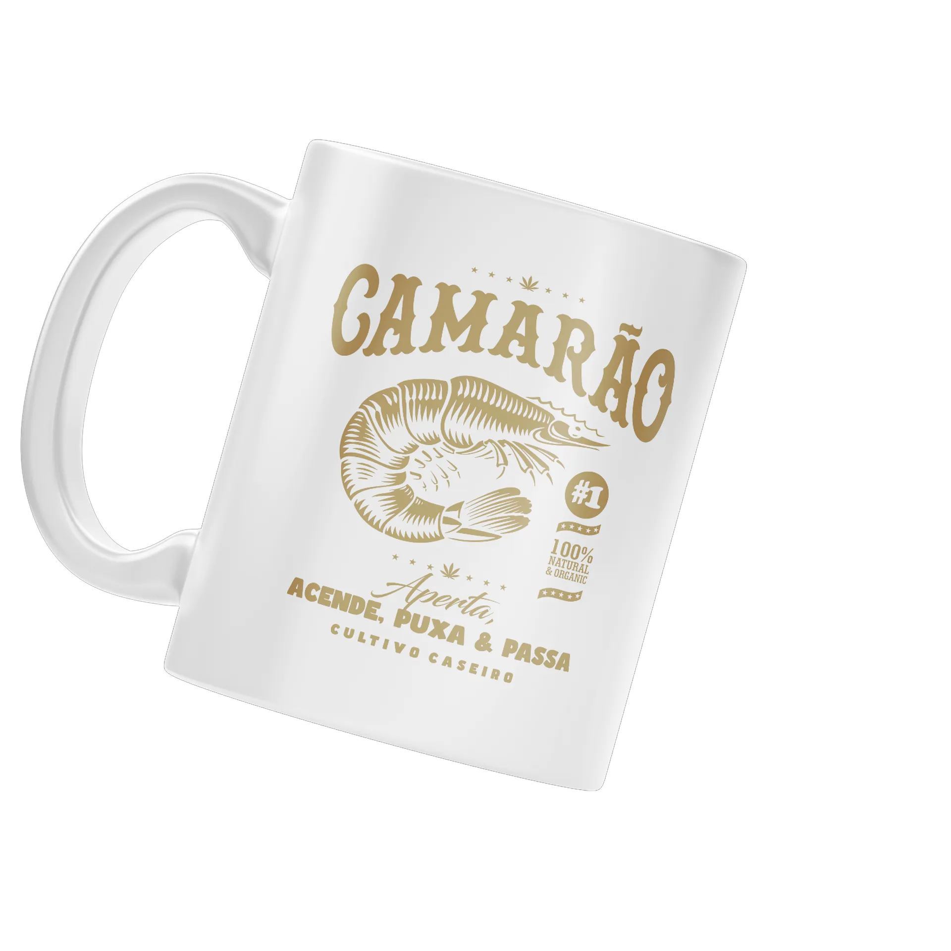 Caneca Porcelana Camarão 100% Natural 325ml - Imagem 3