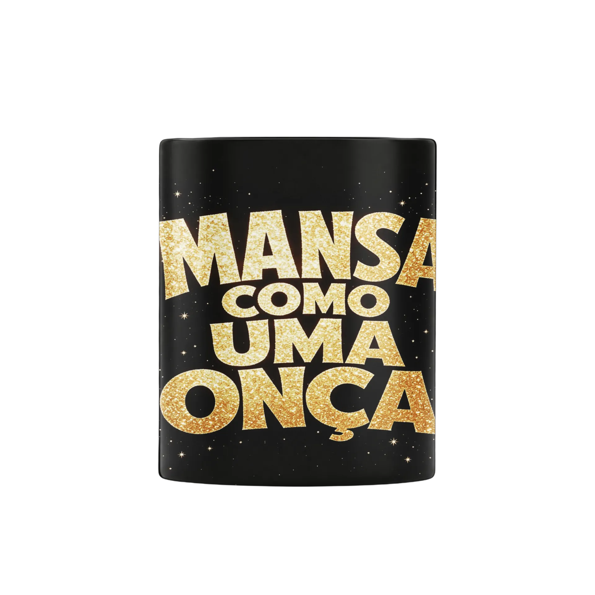 Caneca Estampa Letras Ouro Brilho 325ml - Imagem 3