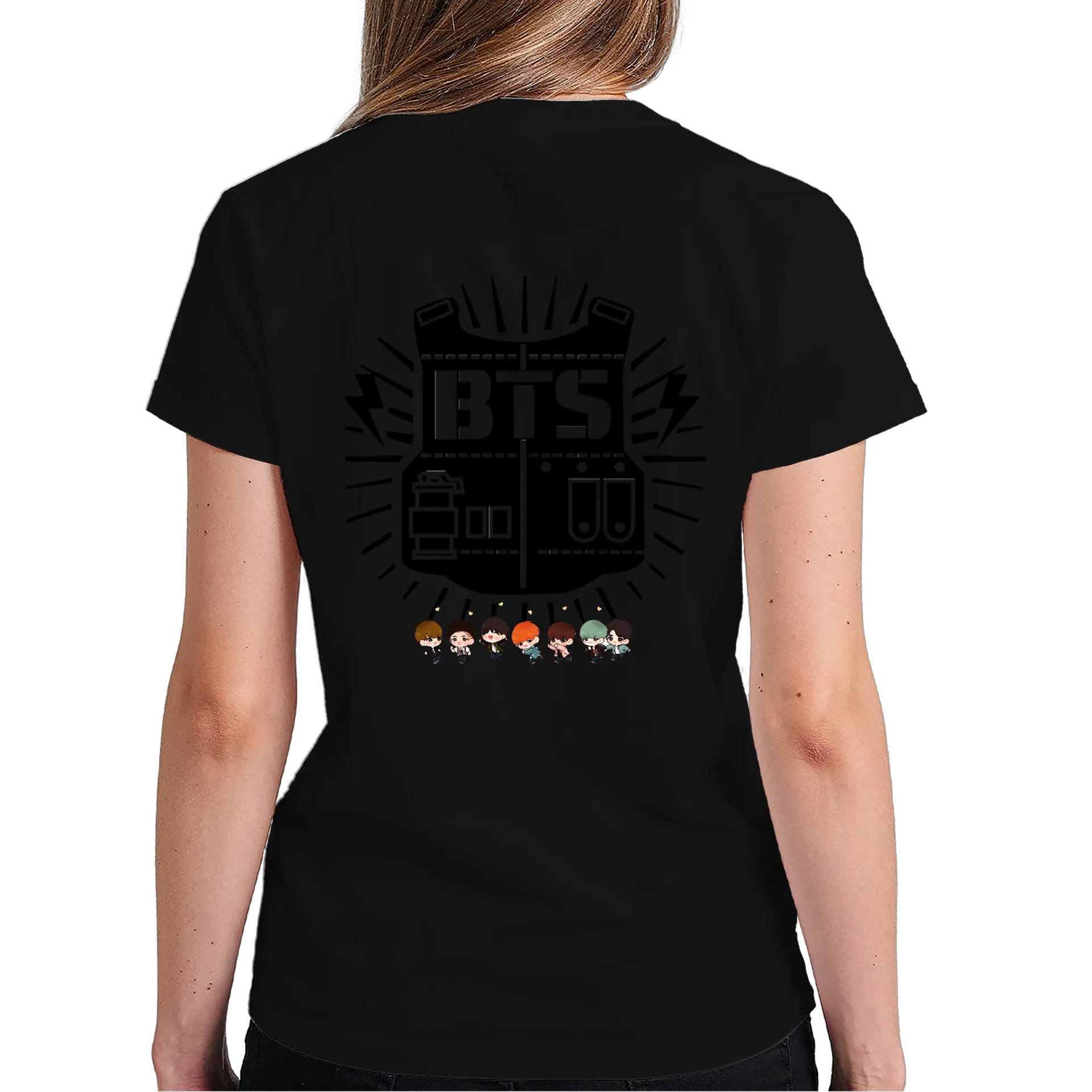 Camiseta Estampa Personagens K-Pop 100% Algodão - Imagem 6