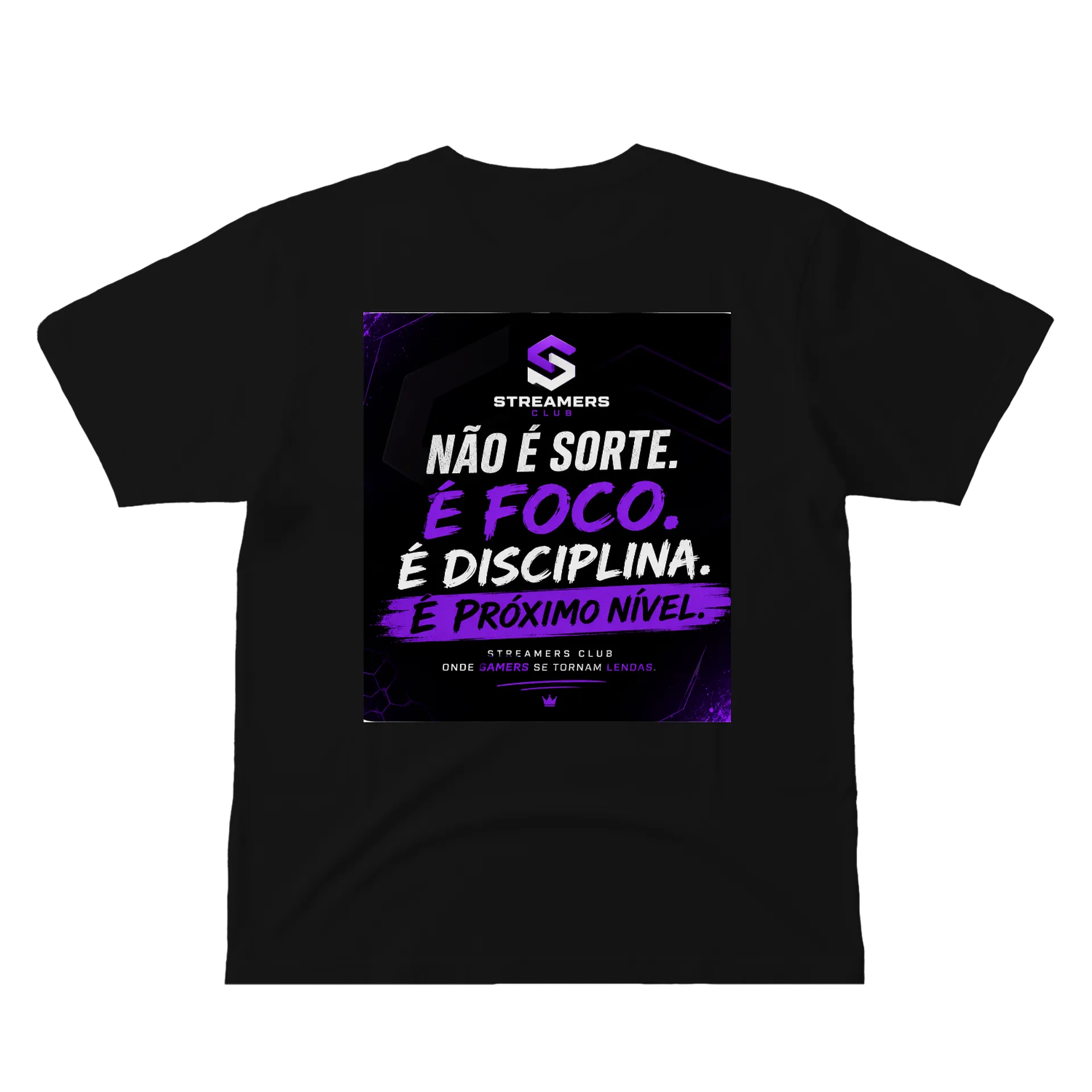 Camiseta Não é Sorte E Foco É Disciplina 100% Algodão de Diva — imagem 2 de 6
