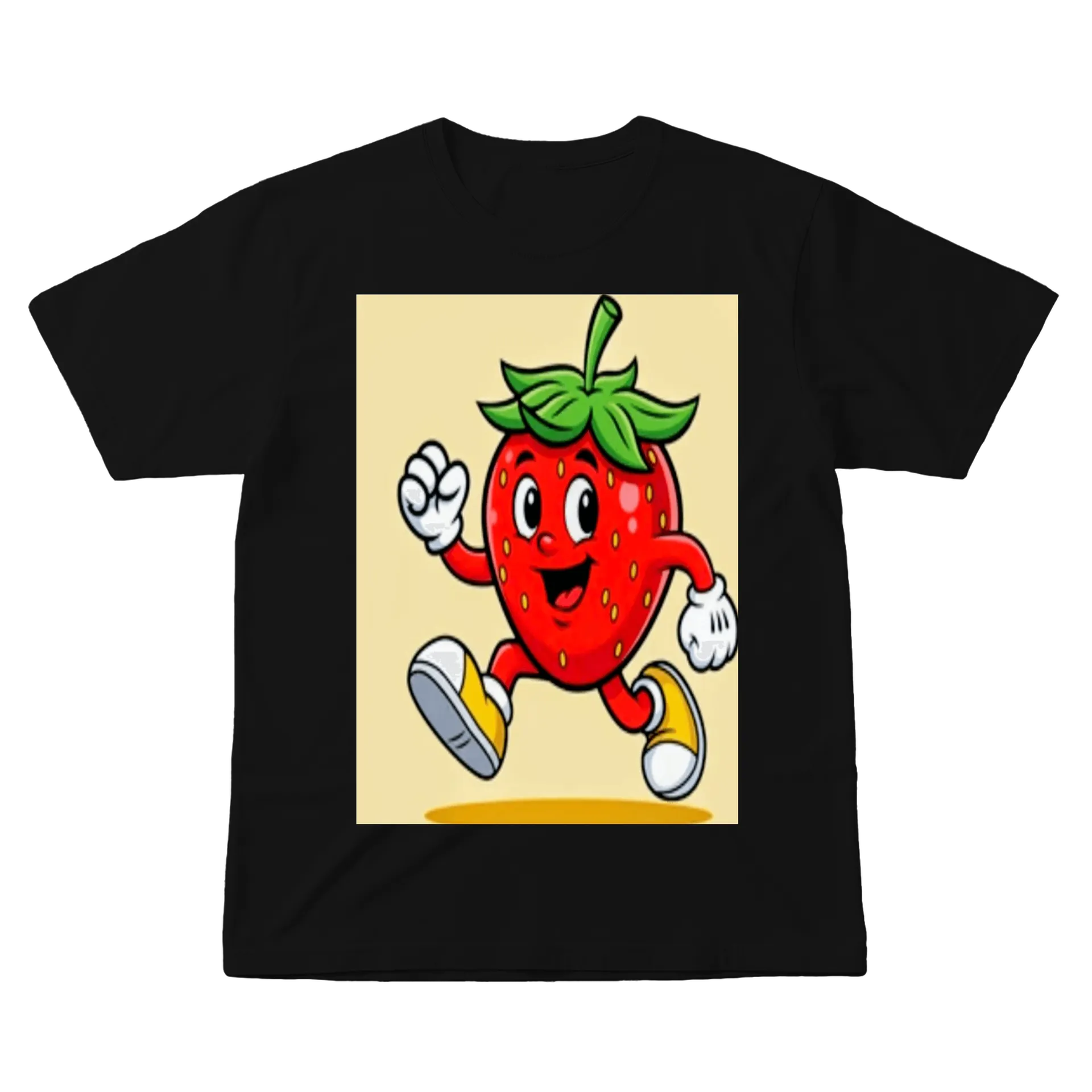 Camiseta Morango Cartoon Personagem 100% Algodão - Imagem 1