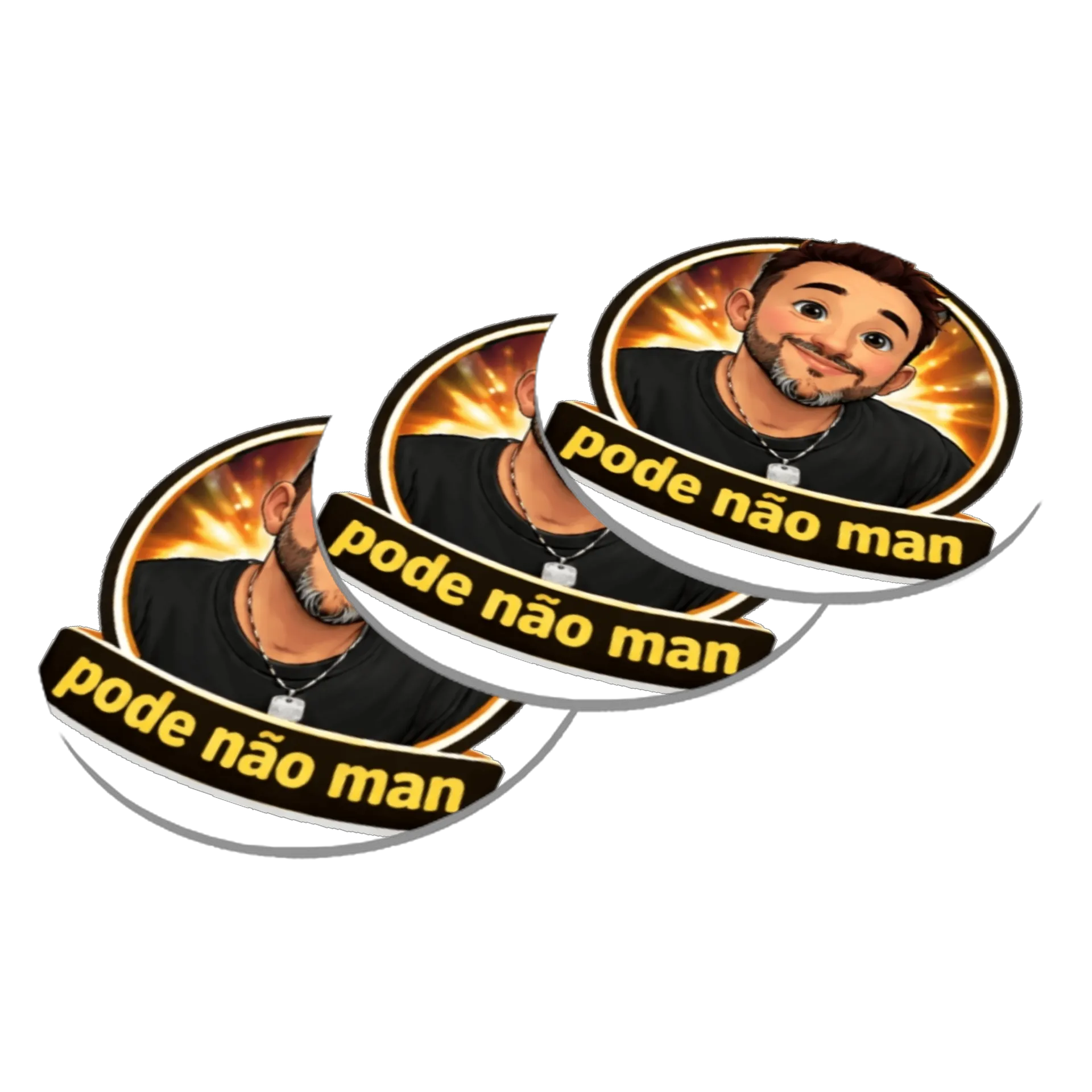 Porta-copos Pode não PRETO - Imagem 3