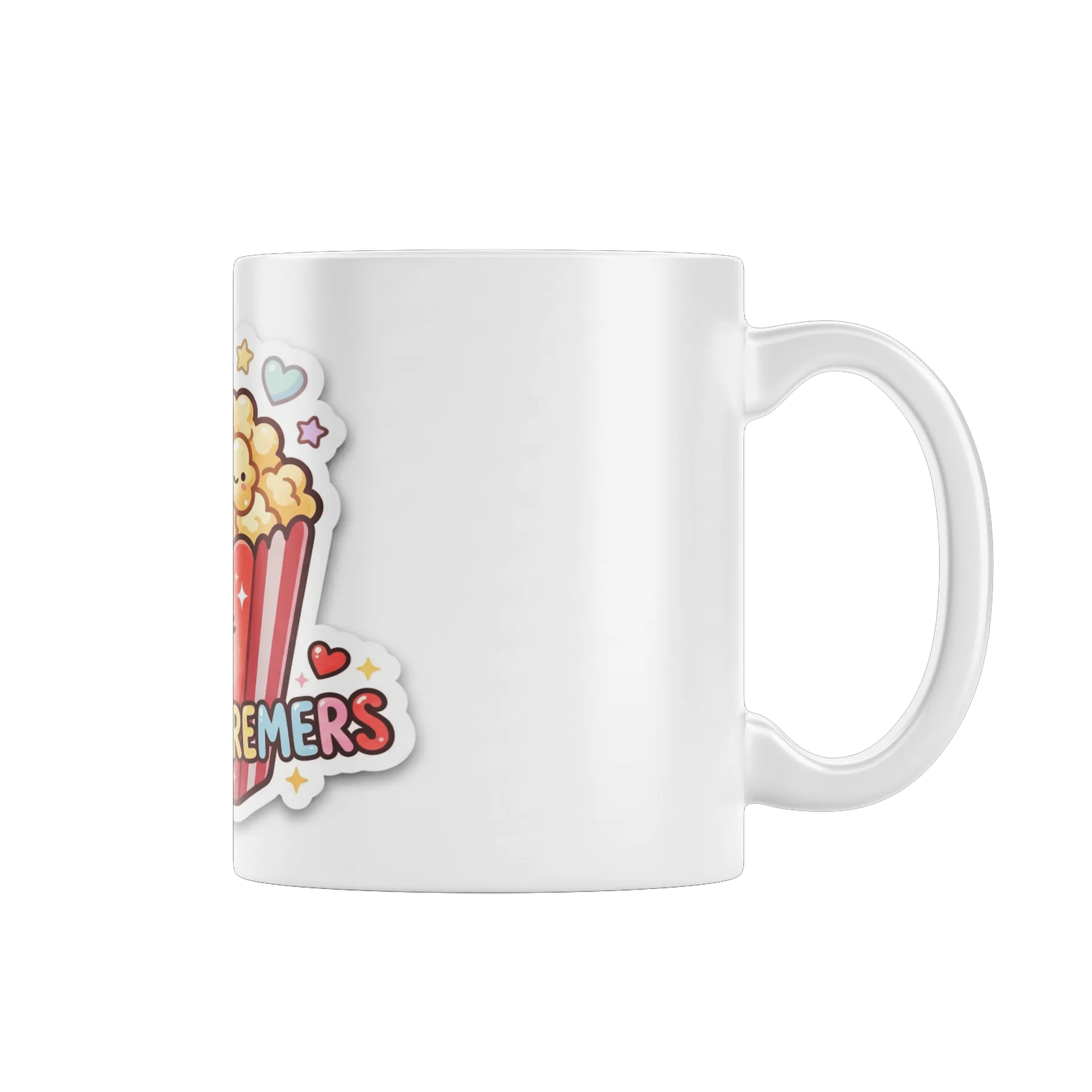Caneca Pipoca Kawaii Estampa Tipográfica 325ml - Imagem 2