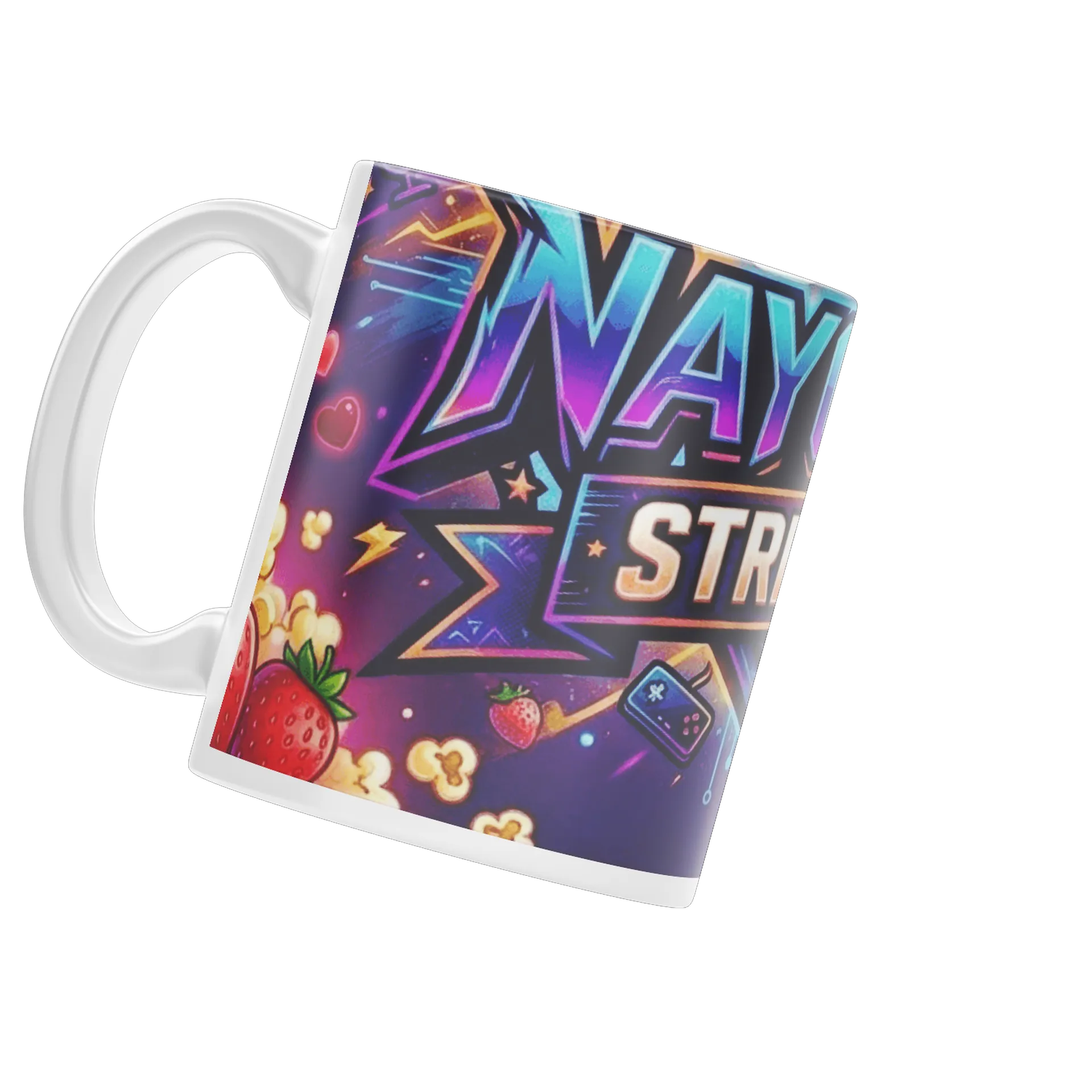 Caneca Tipográfica NaychronStreamers Colorida 325ml - Imagem 1