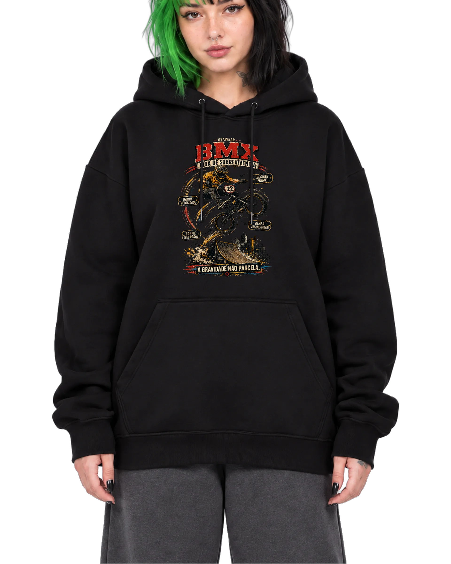 Blusa de moletom OBAWEAR BMX - Imagem 1