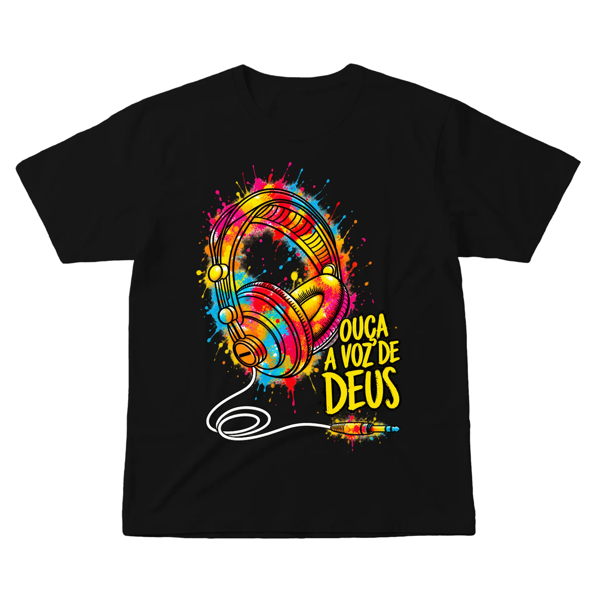 Camiseta Ouça a Voz de Deus 100% Algodão - Imagem 1