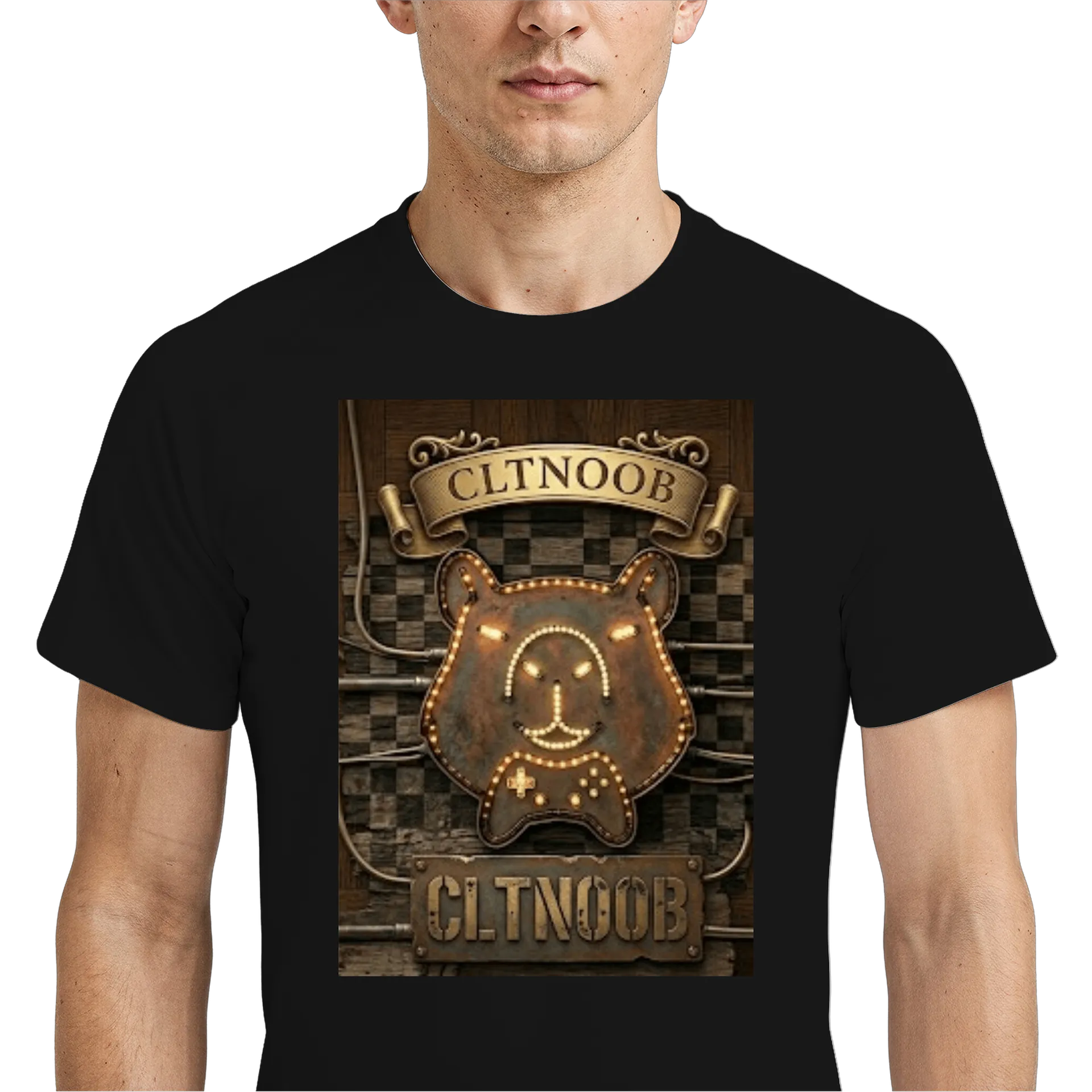 Camiseta Dry Fit Estampa Urso Gamer 100% Polyester - Imagem 4