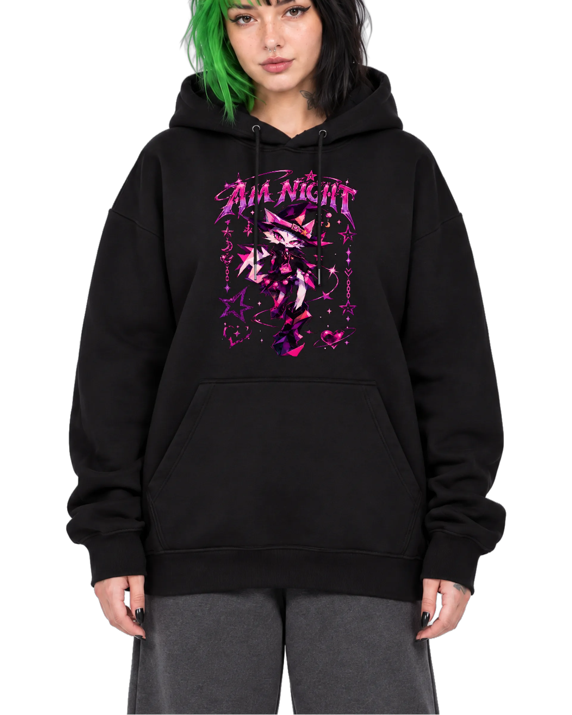 Blusa de moletom AM NIGHT SUPER SIX SEVEN Miau - Imagem 2